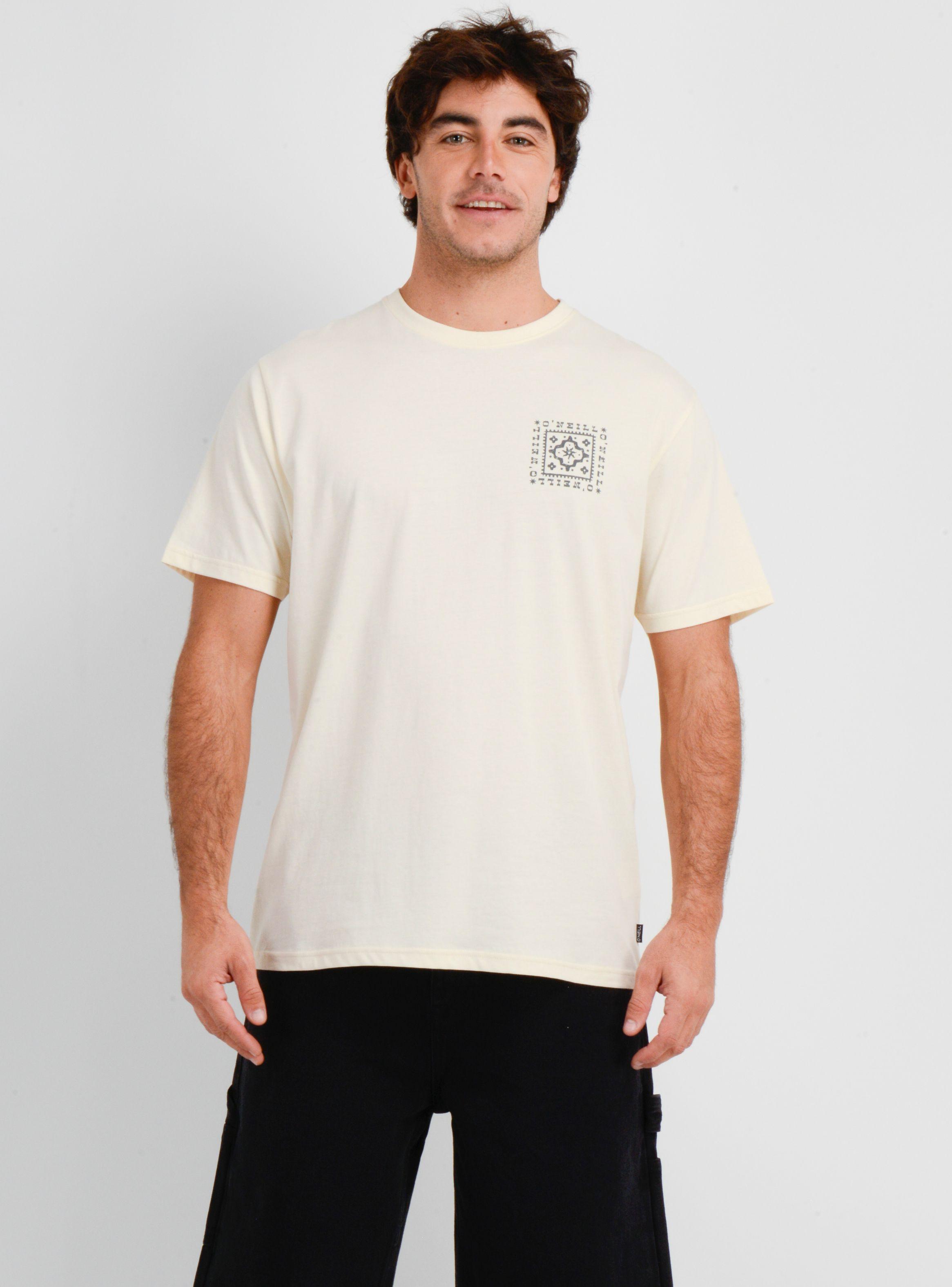 POLERA MANGA CORTA TILE  BEIGE CLARO-0