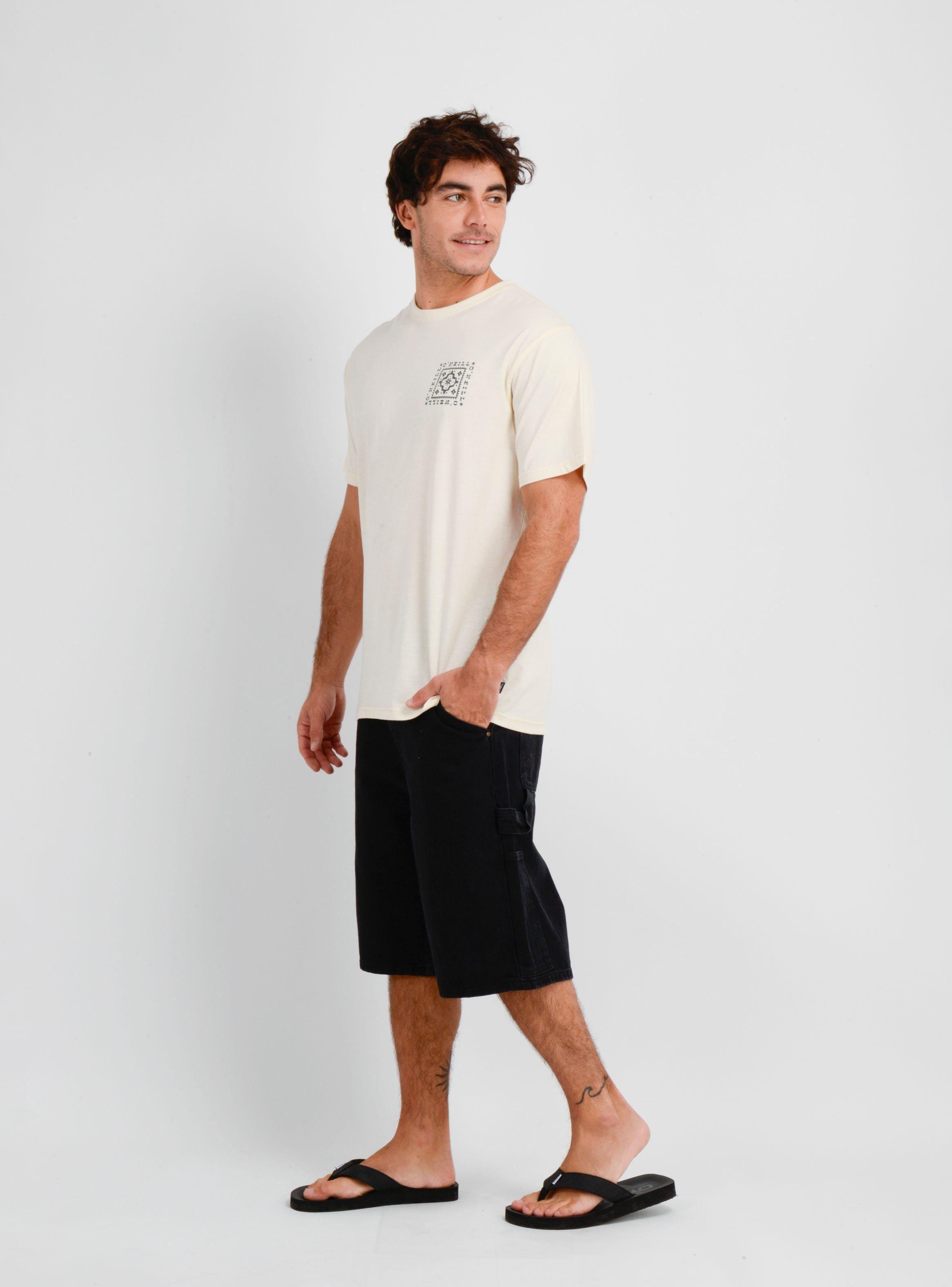 POLERA MANGA CORTA TILE  BEIGE CLARO-2