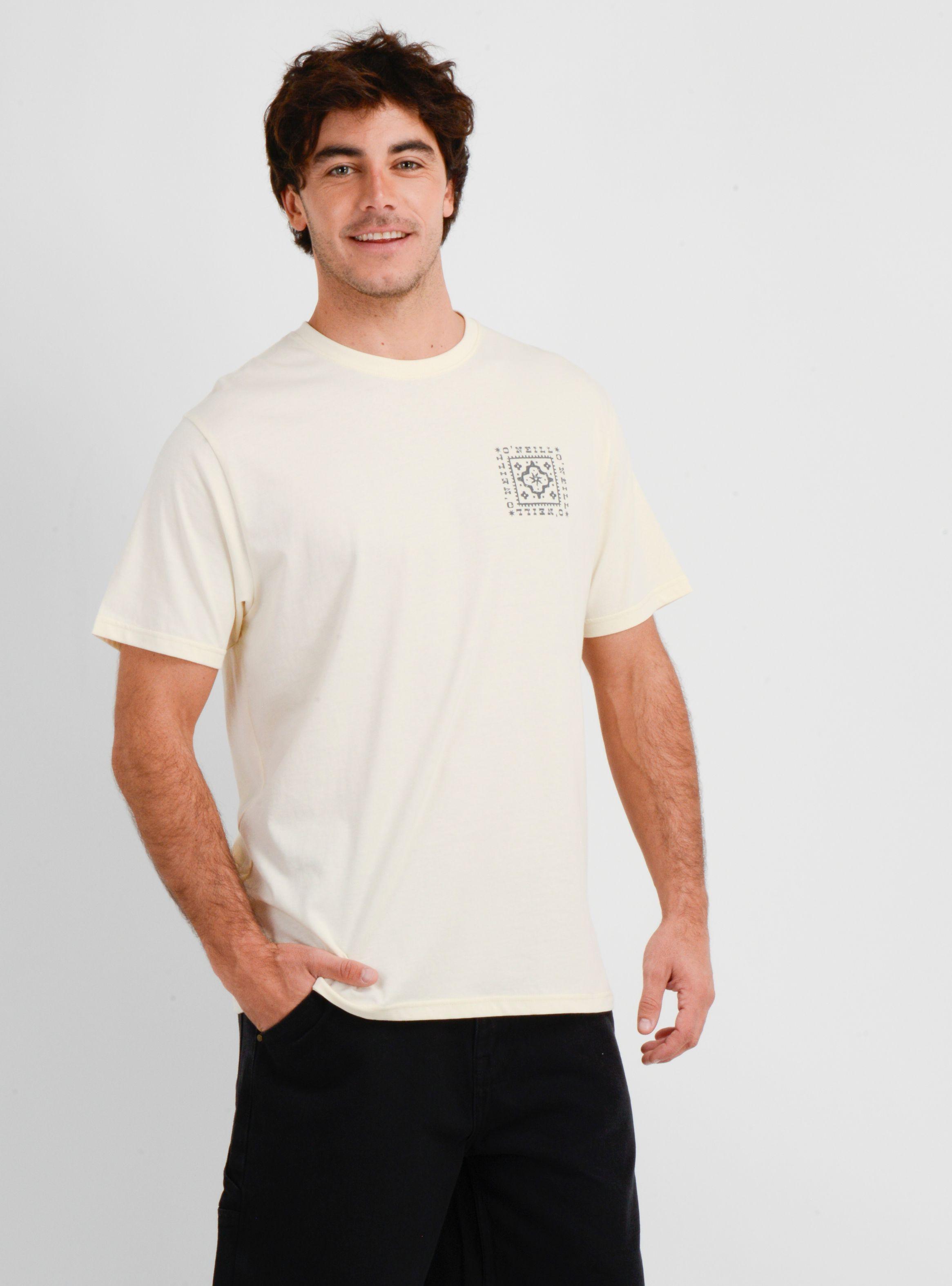 POLERA MANGA CORTA TILE  BEIGE CLARO-3