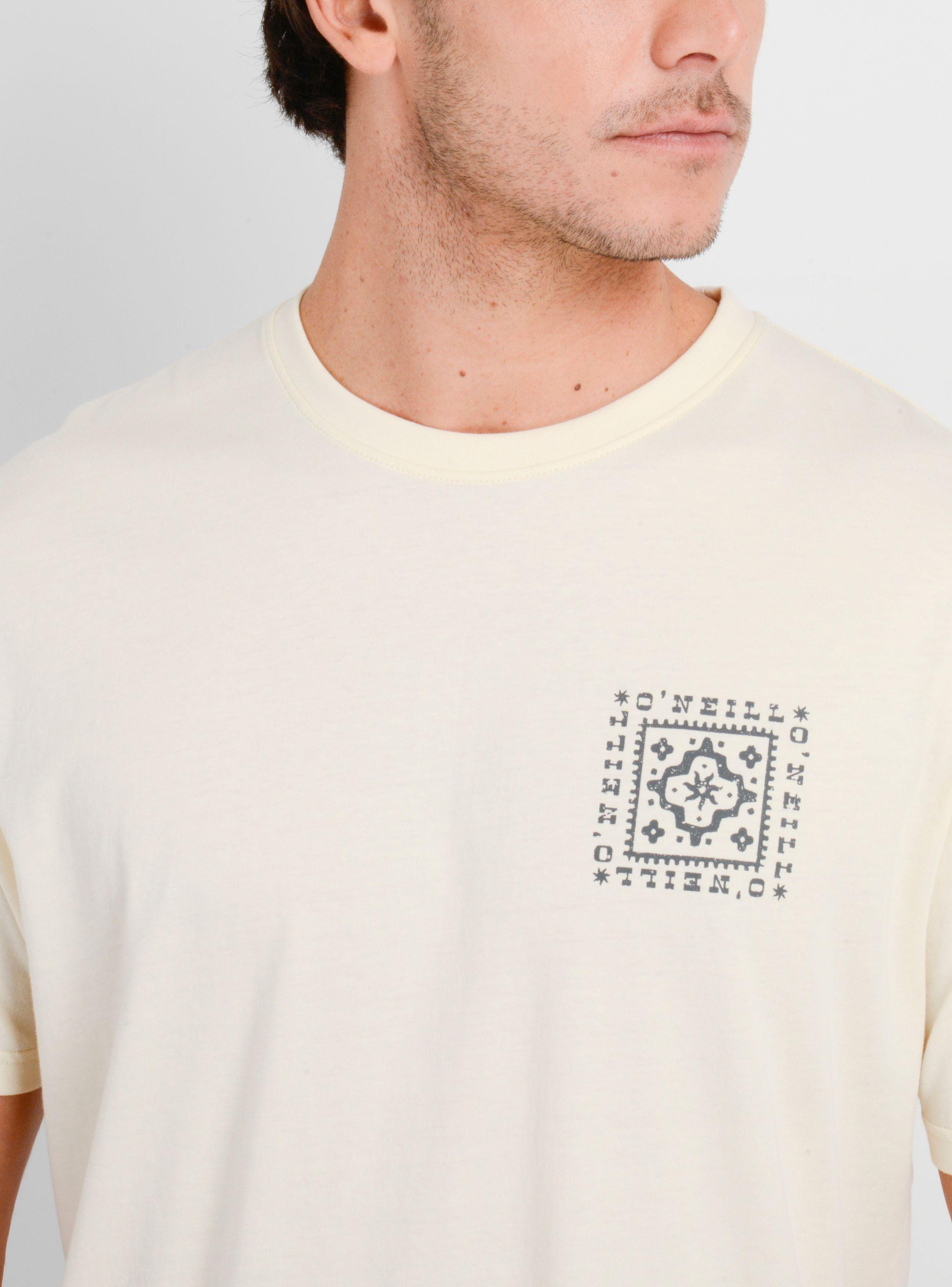POLERA MANGA CORTA TILE  BEIGE CLARO-4