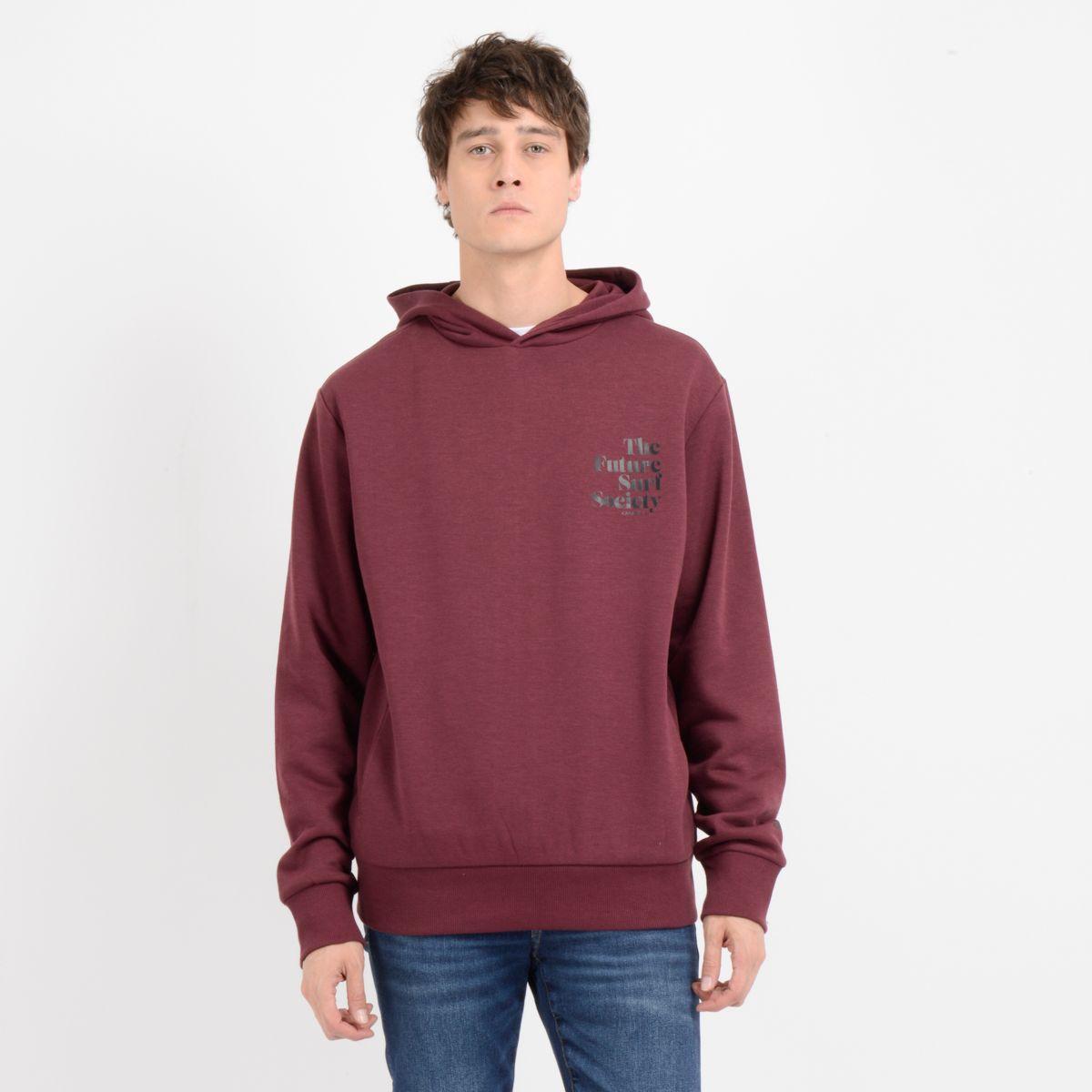 POLERON HODDIE ROJO OSCURO FUTURE SURFHOODIE-0