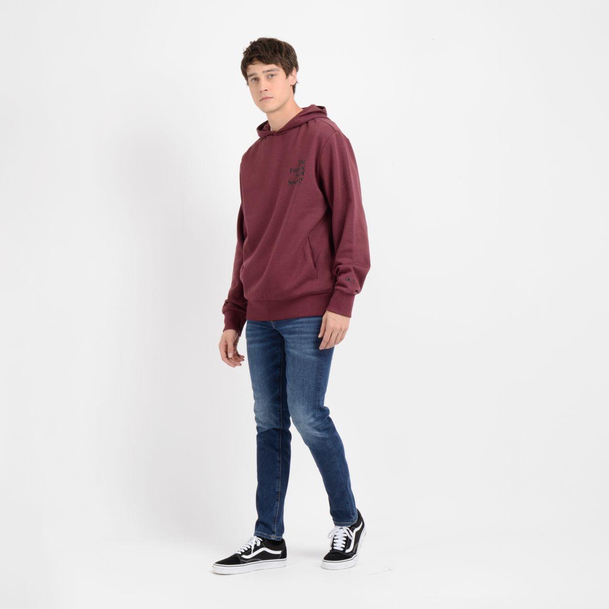 POLERON HODDIE ROJO OSCURO FUTURE SURFHOODIE-3