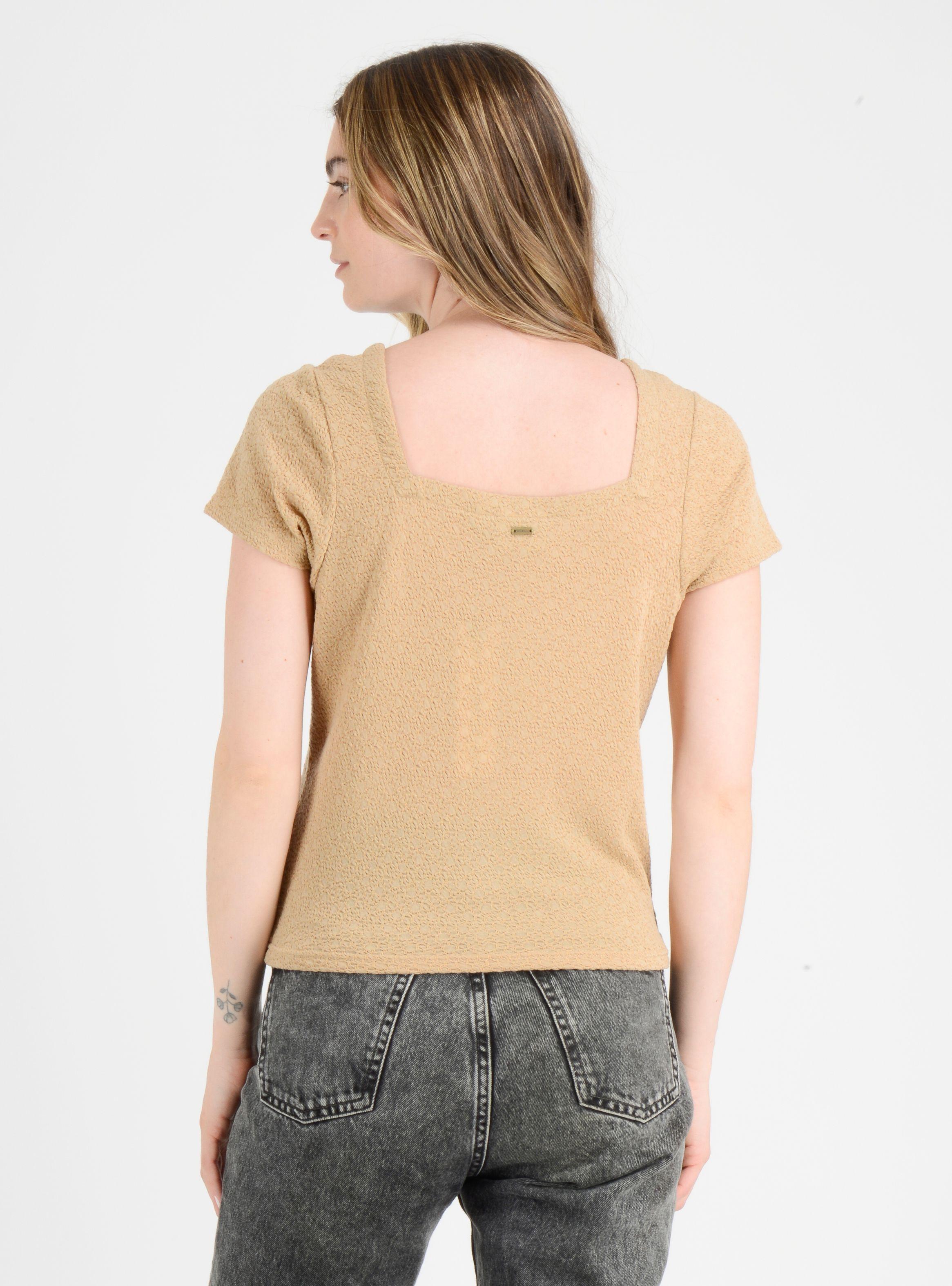 POLERA MANGA CORTA JACKIE  BEIGE OSCURO-2