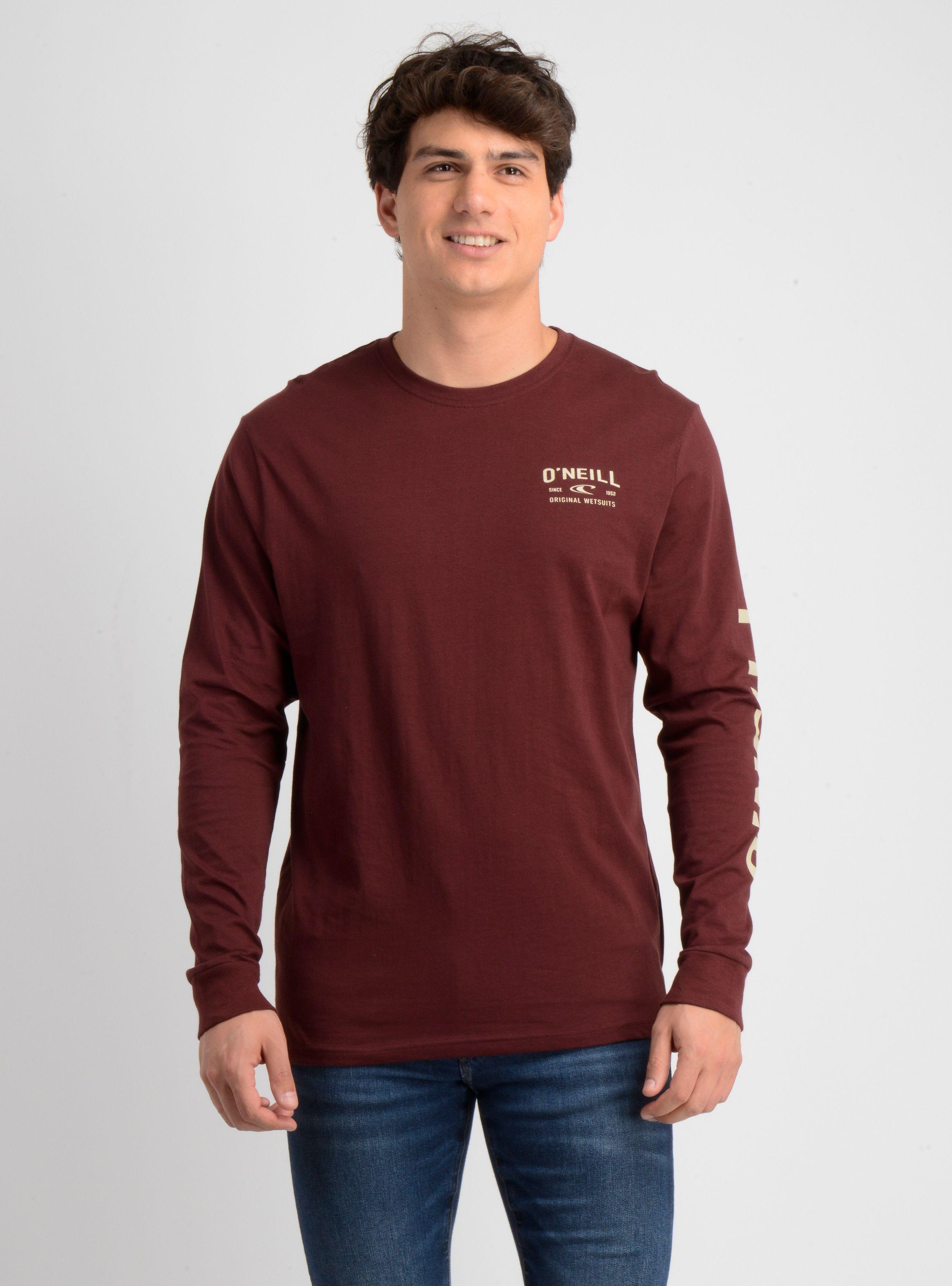 POLERA MANGA LARGA FIFTY TWO CLIFF ROJO OSCURO-0