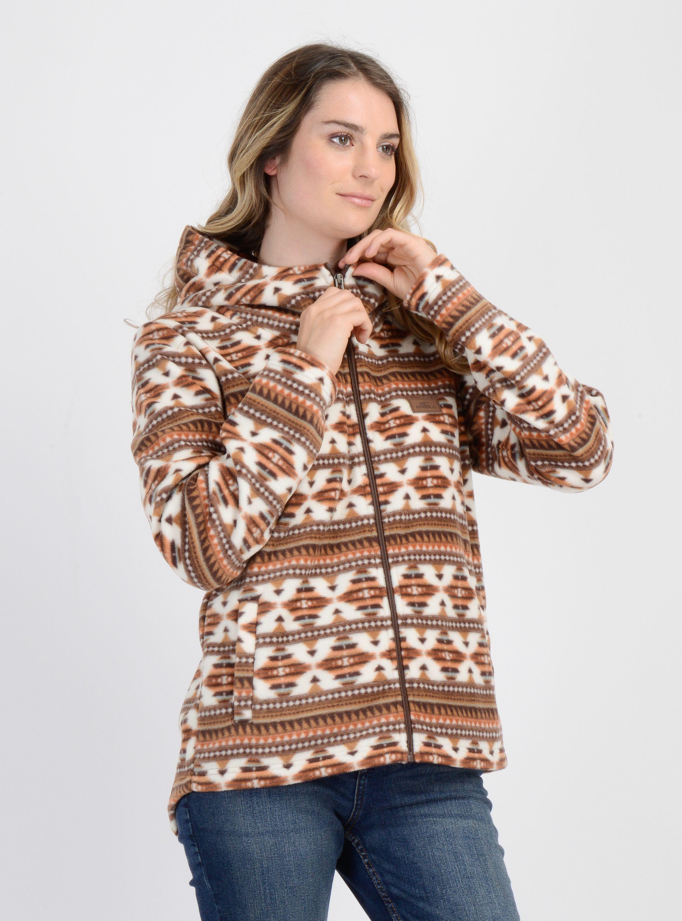 POLERON POLAR AZTEC HOODIE  CAFÉ CLARO / PASTEL-3
