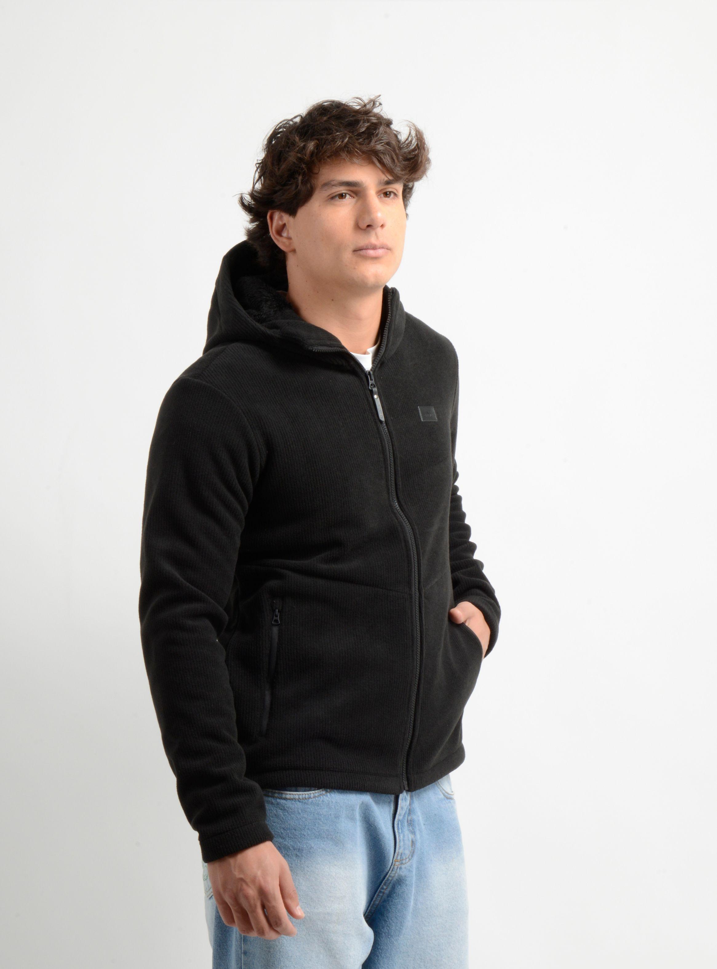POLERON POLAR ACANALADO VENTURE NEGRO-3