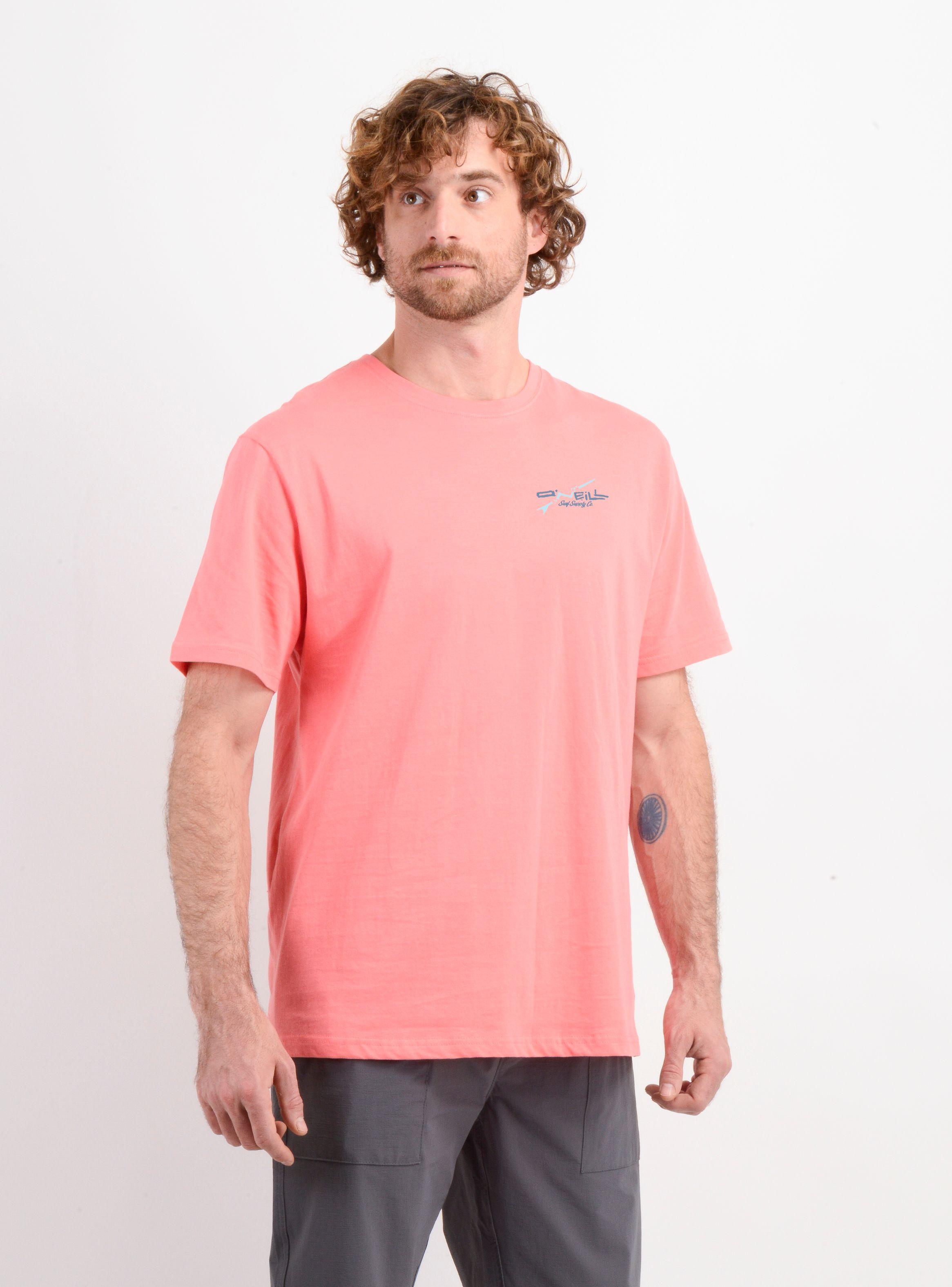 POLERA MANGA CORTA SURFBOARD NARANJO CLARO-3