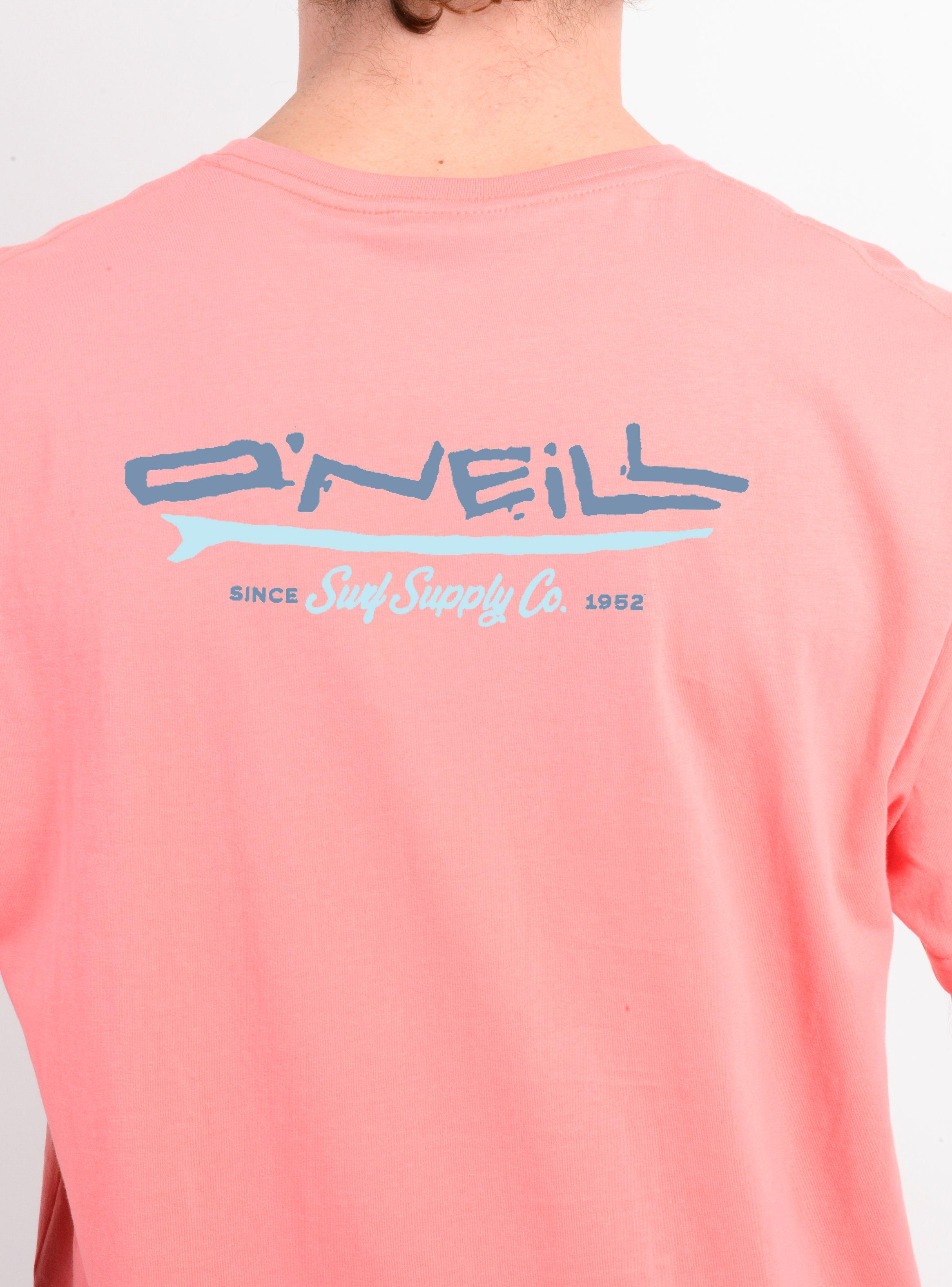 POLERA MANGA CORTA SURFBOARD NARANJO CLARO-5