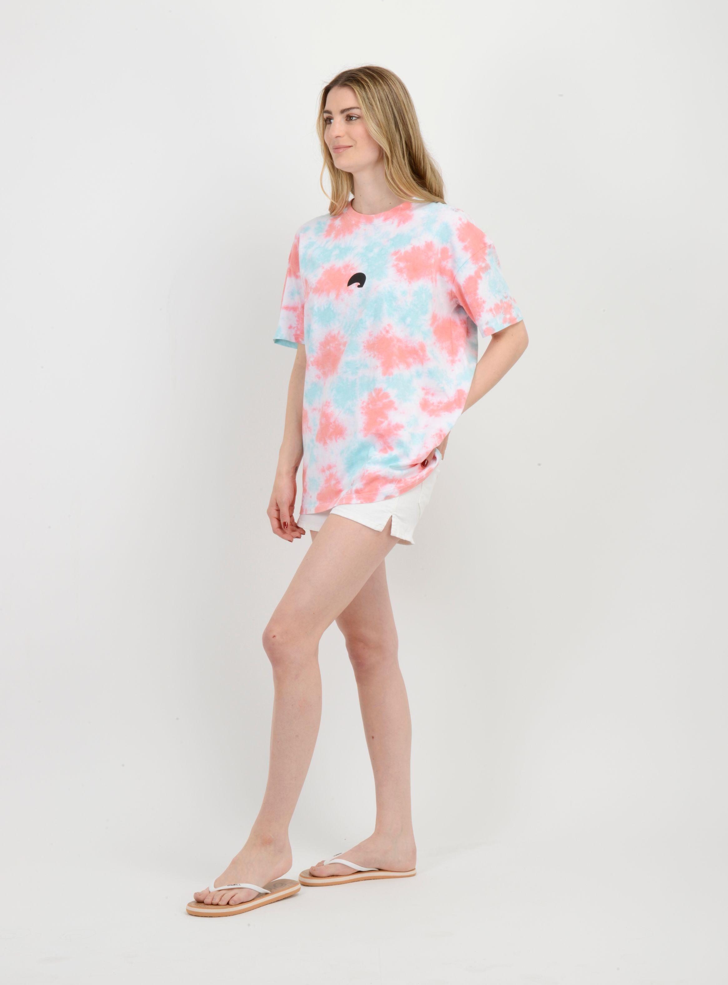 POLERA MANGA CORTA OCEAN WOW  AZUL TURQUESA / AGUA-1