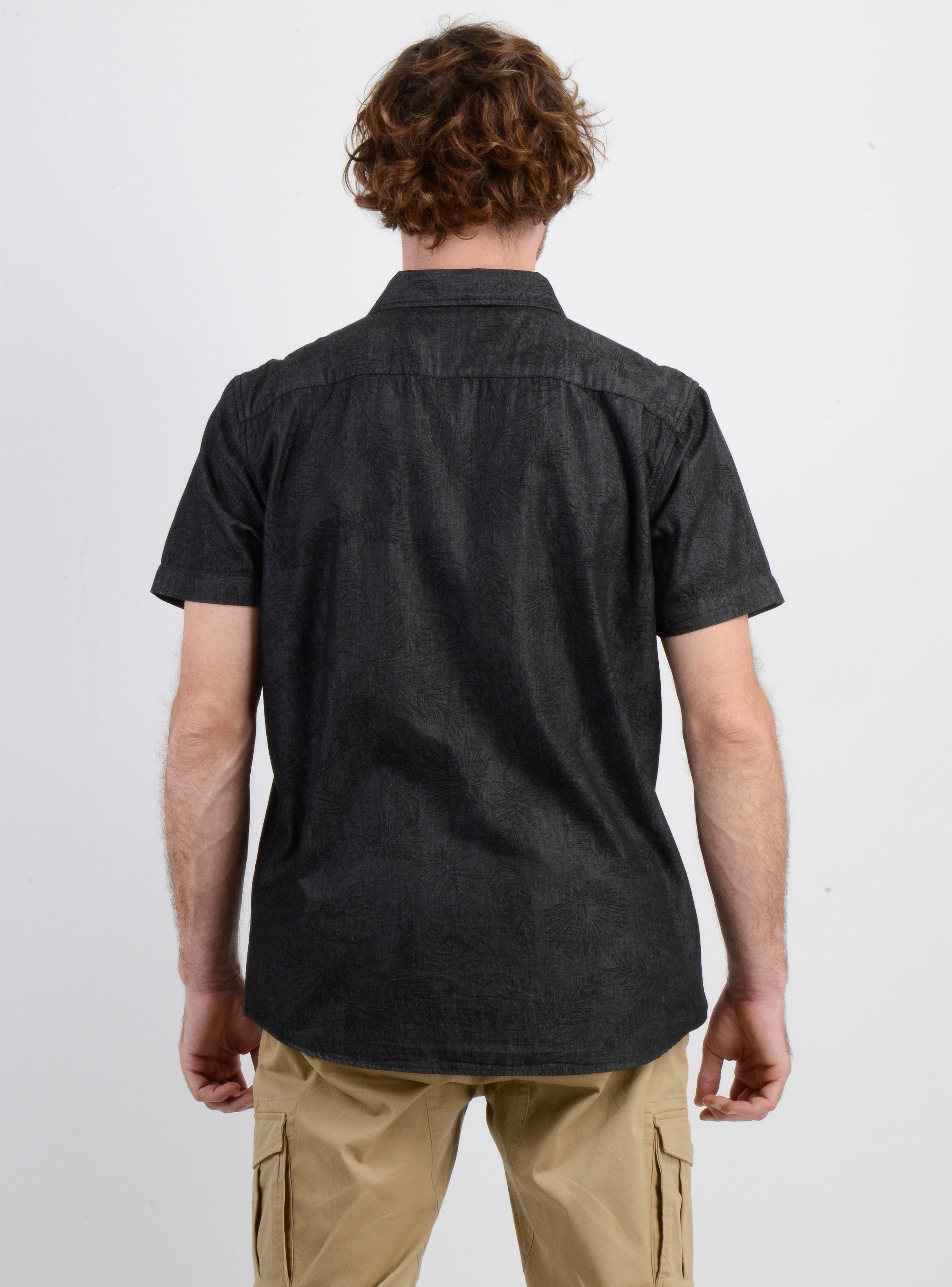 CAMISA MANGA CORTA PERSON GRIS OSCURO-1