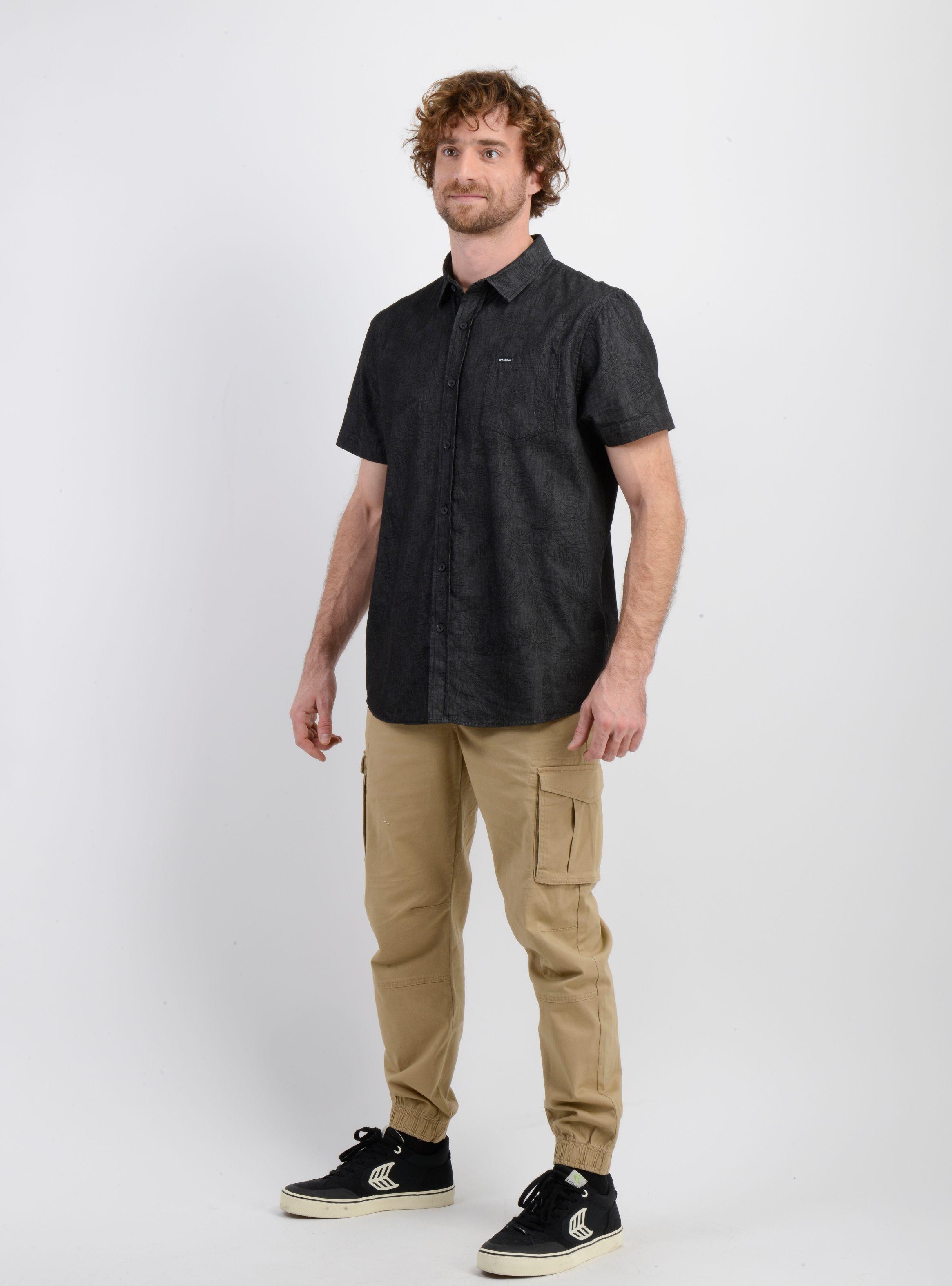 CAMISA MANGA CORTA PERSON GRIS OSCURO-2
