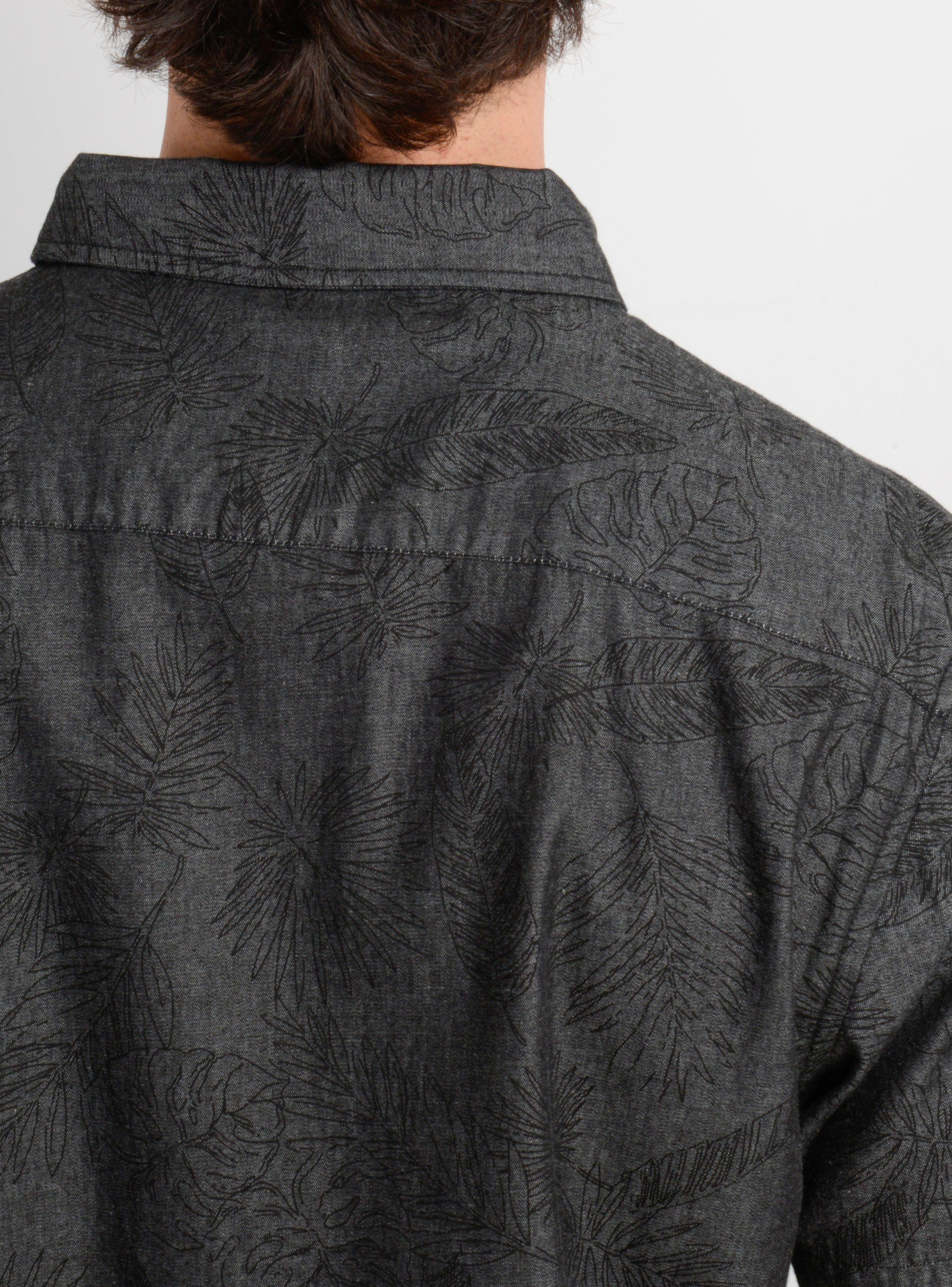 CAMISA MANGA CORTA PERSON GRIS OSCURO-5