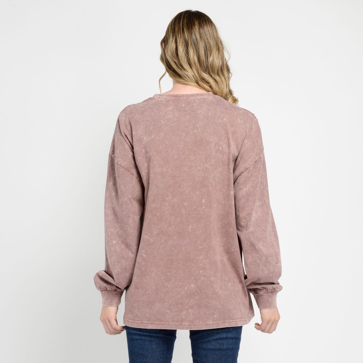 POLERA MANGA LARGA - I23MU069001 ROJO OSCURO-2