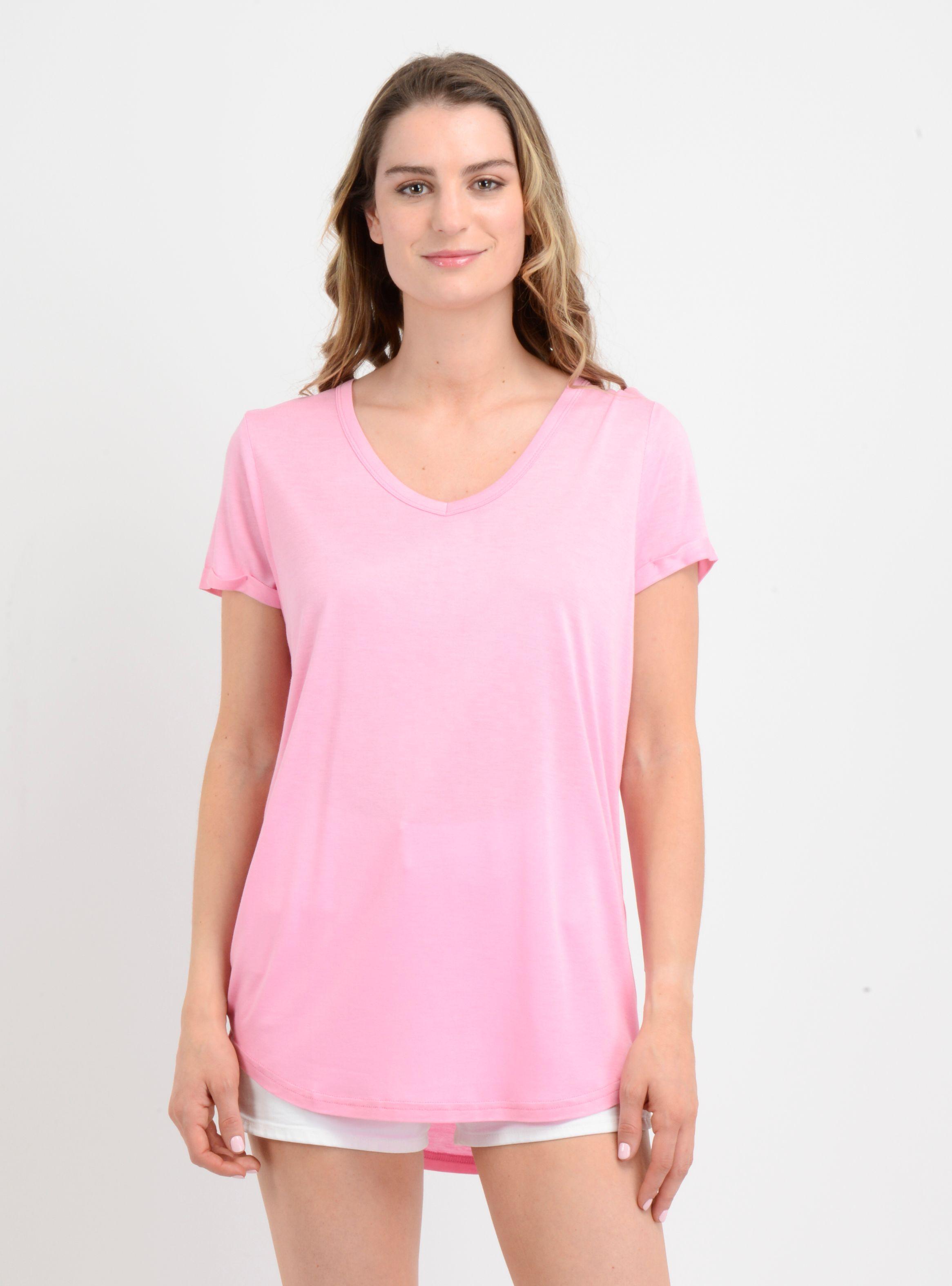 POLERA MANGA CORTA ESSENTIAL  ROSADO MEDIO-0