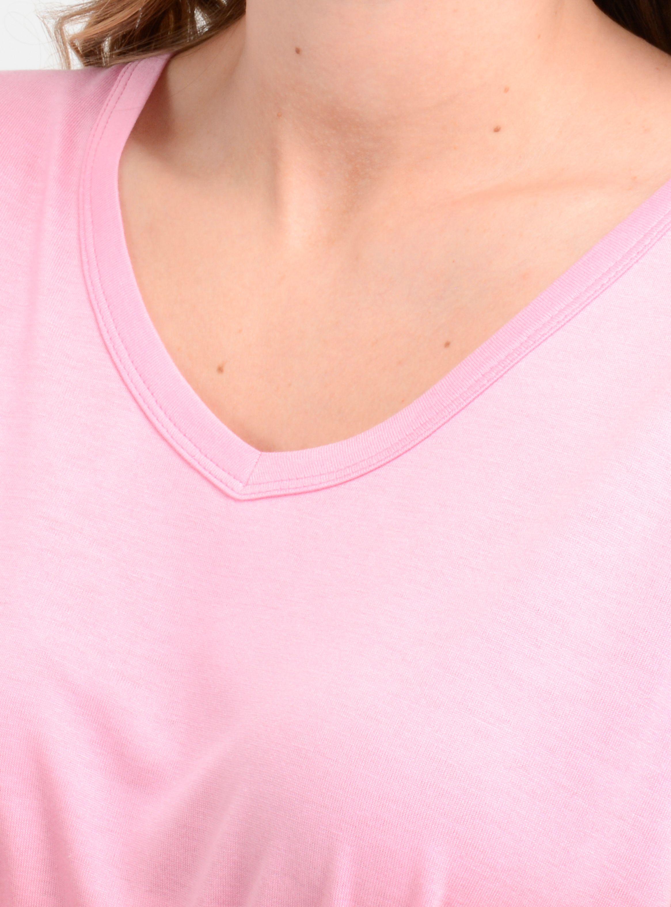 POLERA MANGA CORTA ESSENTIAL  ROSADO MEDIO-4