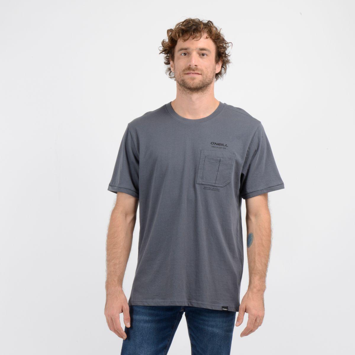 POLERA MANGA CORTA JOURNEY GRIS OSCURO-0