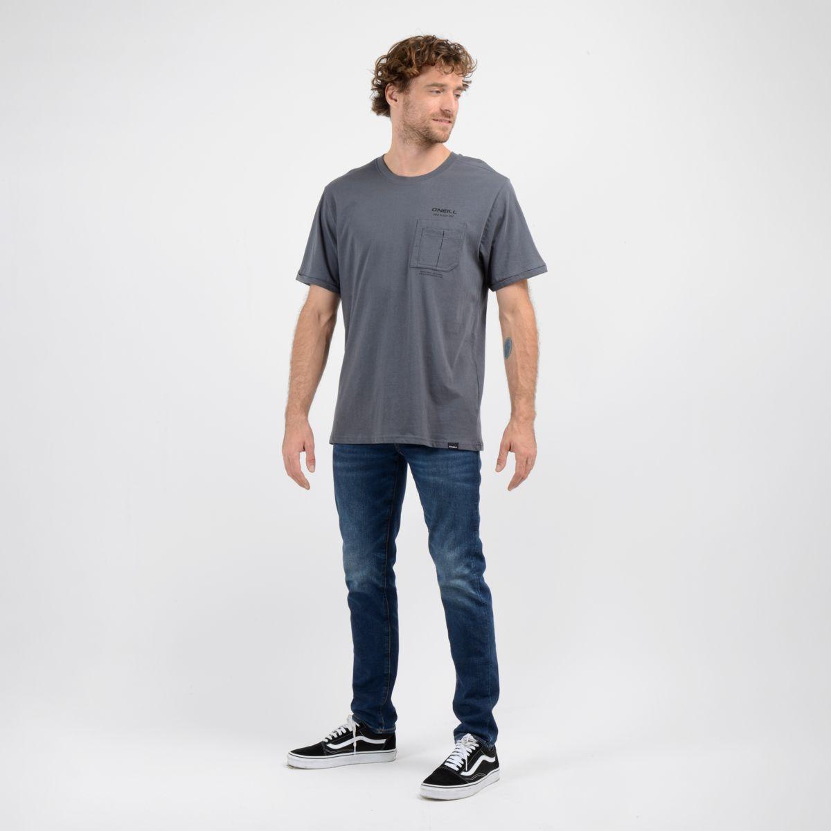 POLERA MANGA CORTA JOURNEY GRIS OSCURO-3