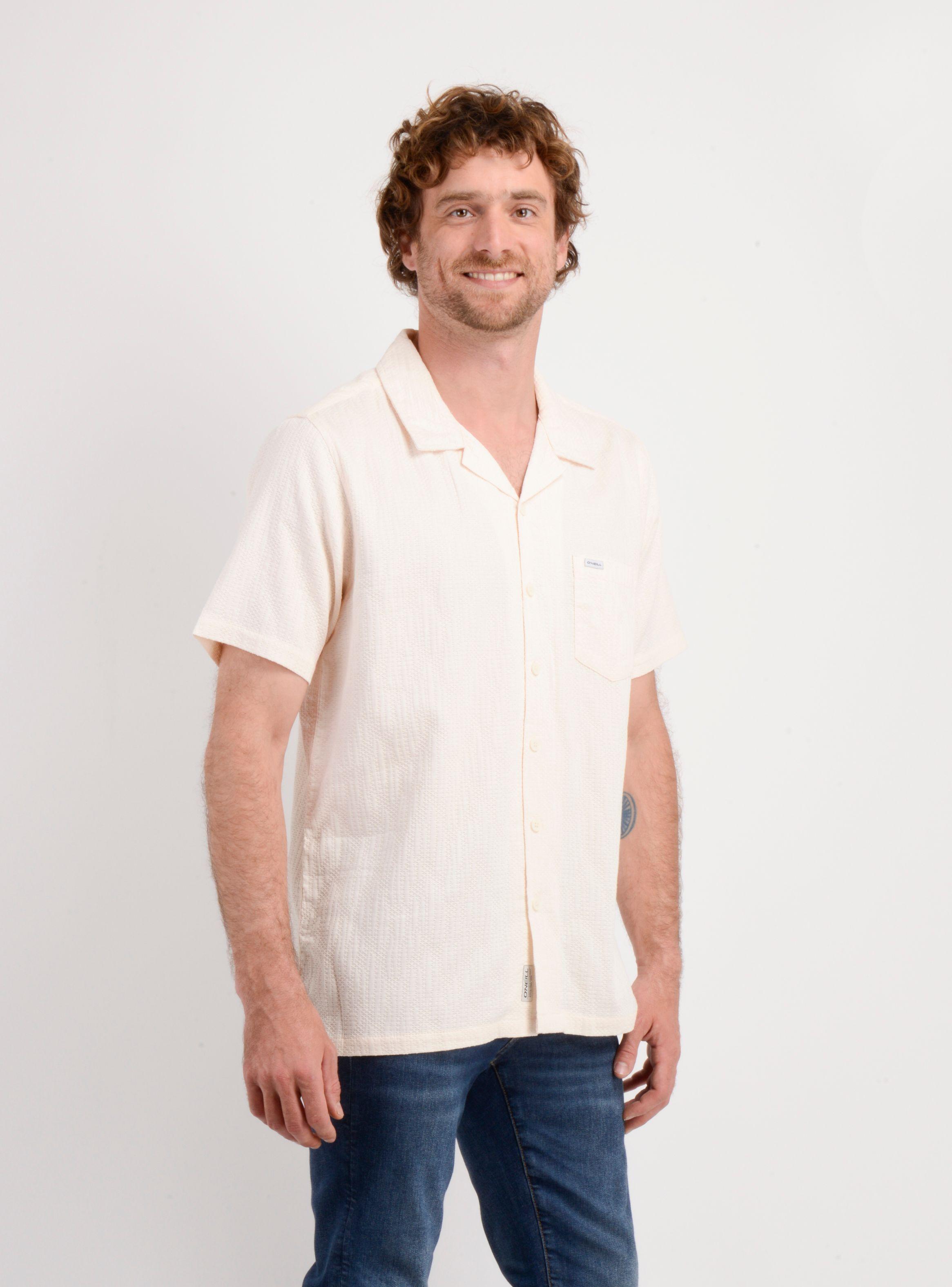CAMISA MANGA CORTA POLLY BEIGE CLARO-3