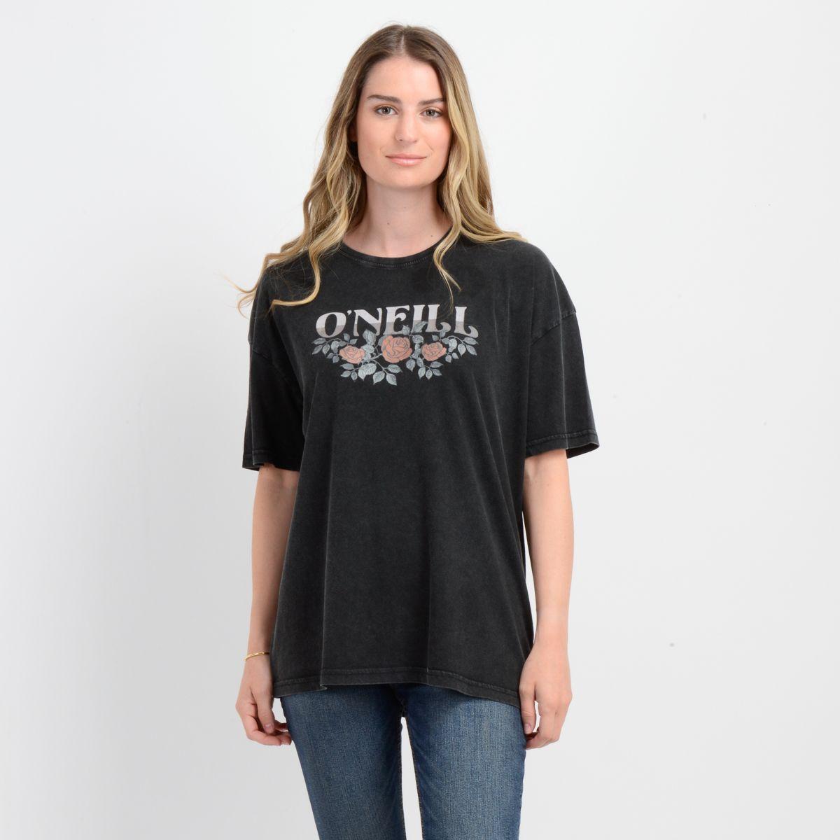 POLERA MANGA CORTA FLOWER  VINEZ NEGRO-0