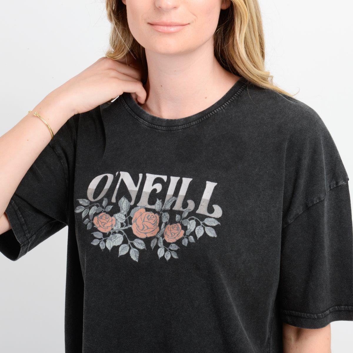 POLERA MANGA CORTA FLOWER  VINEZ NEGRO-4