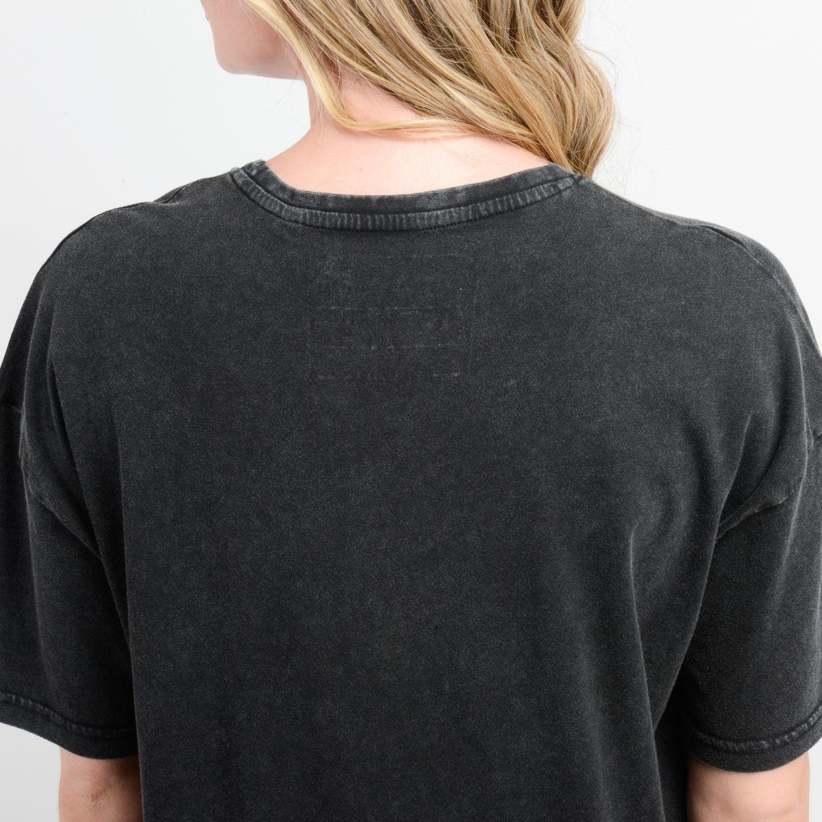 POLERA MANGA CORTA FLOWER  VINEZ NEGRO-5
