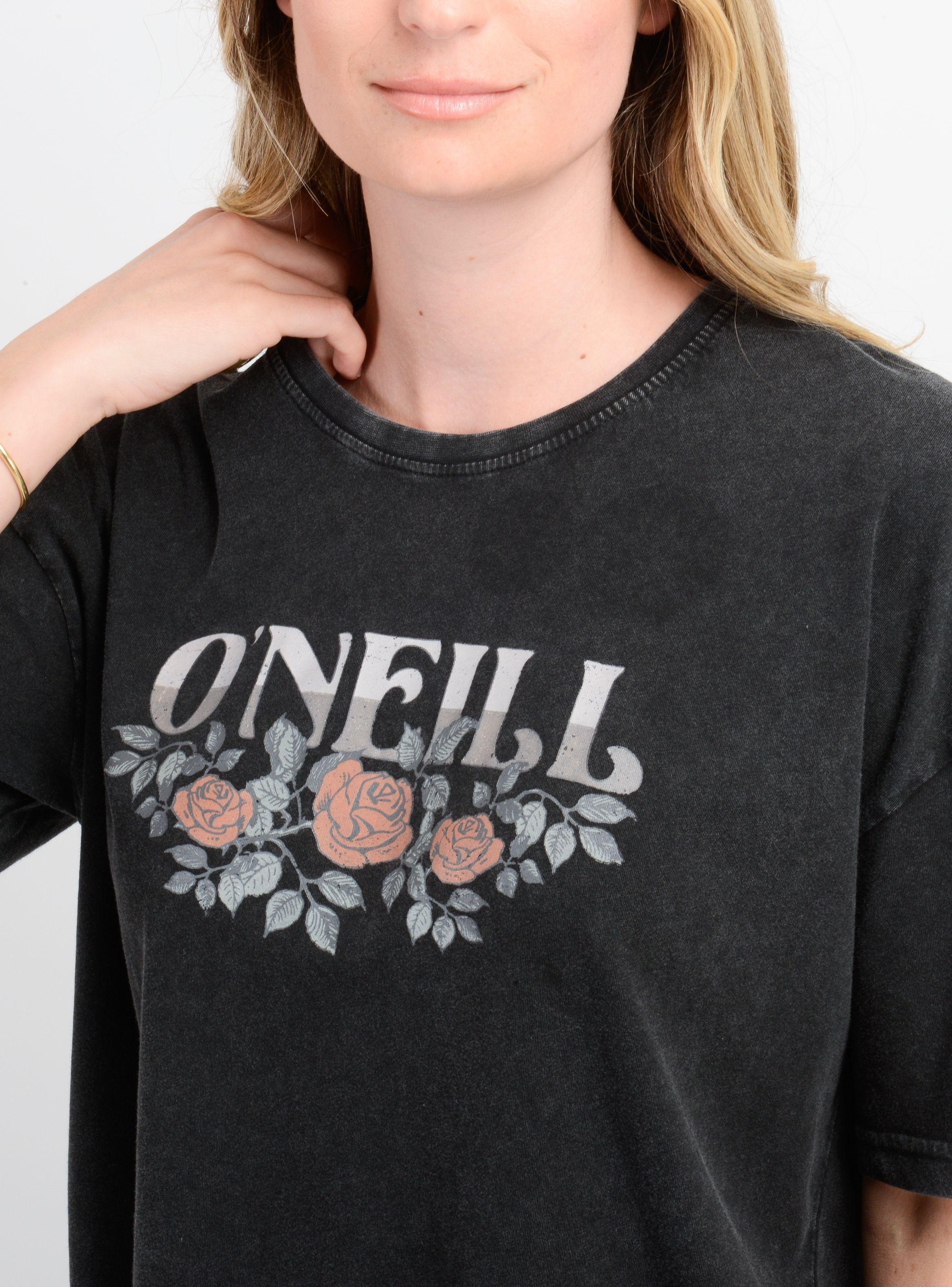 POLERA MANGA CORTA FLOWER  VINEZ NEGRO-4