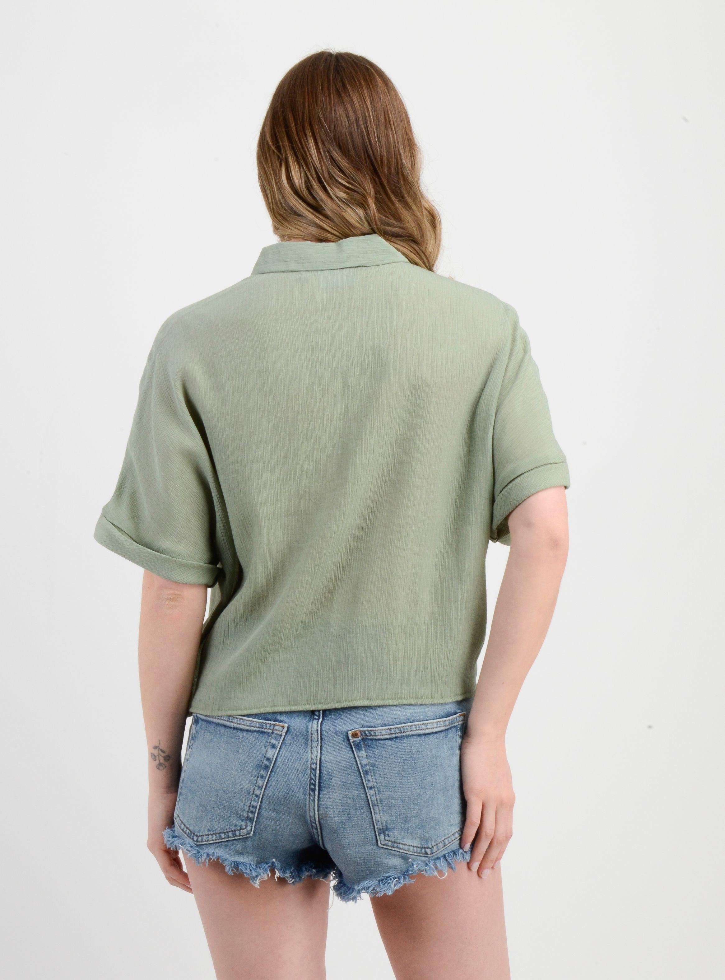 BLUSA MANGA CORTA BRINLEY VERDE-1