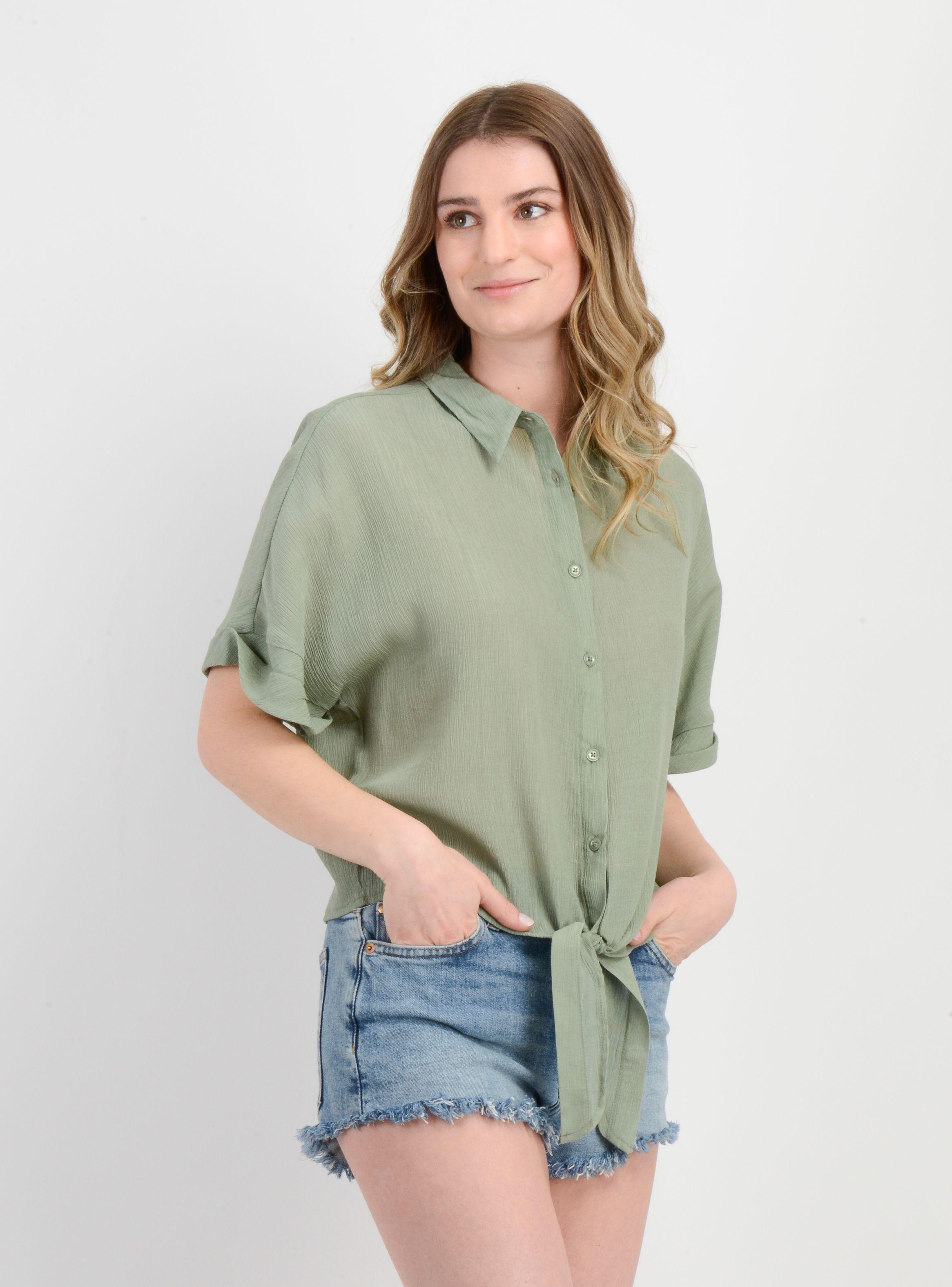 BLUSA MANGA CORTA BRINLEY VERDE-3