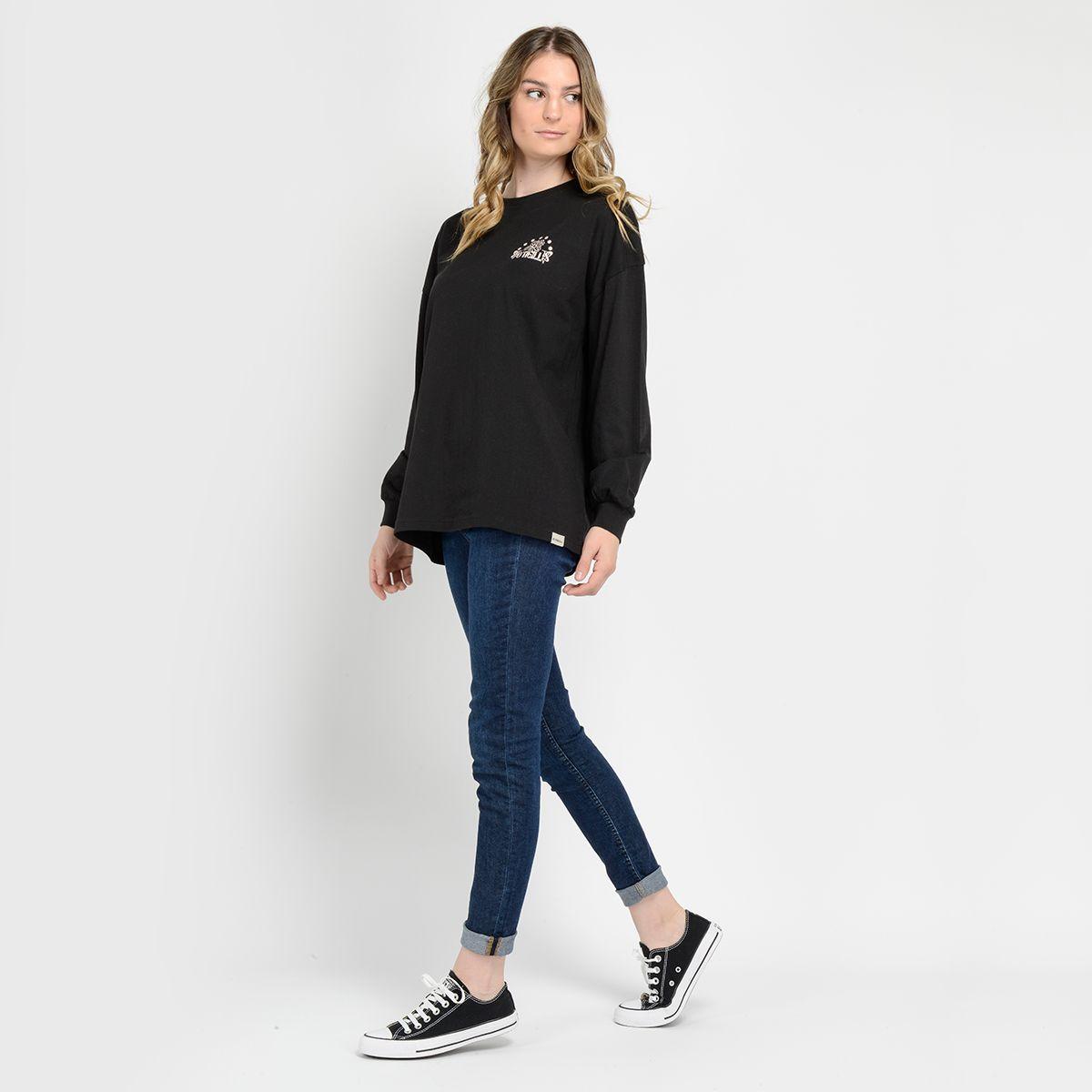 POLERA MANGA LARGA - I23MU069002 NEGRO-3