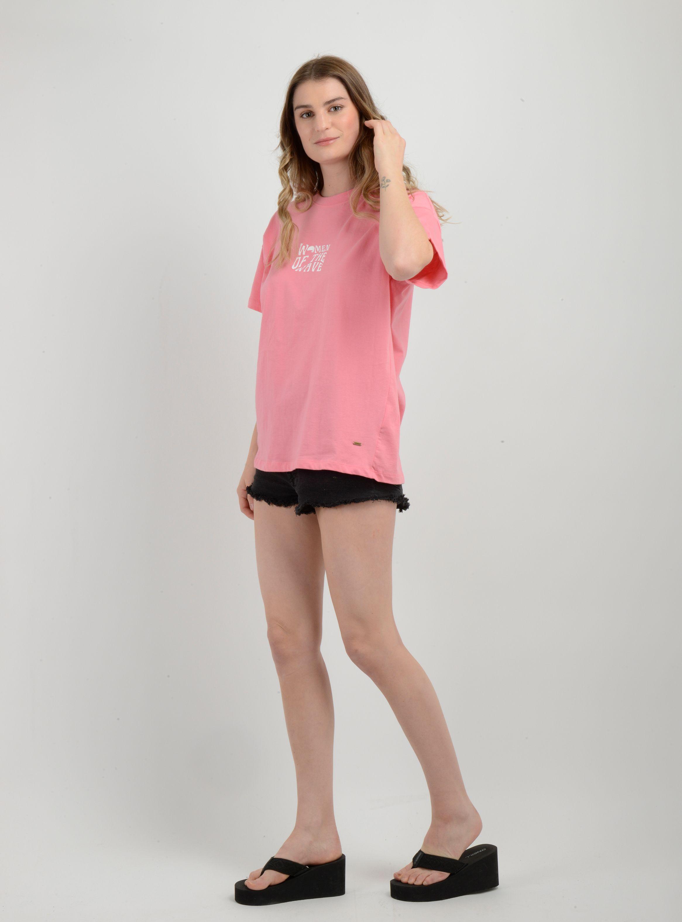 POLERA MANGA CORTA WOTW T-SHIRT ROSADO-2