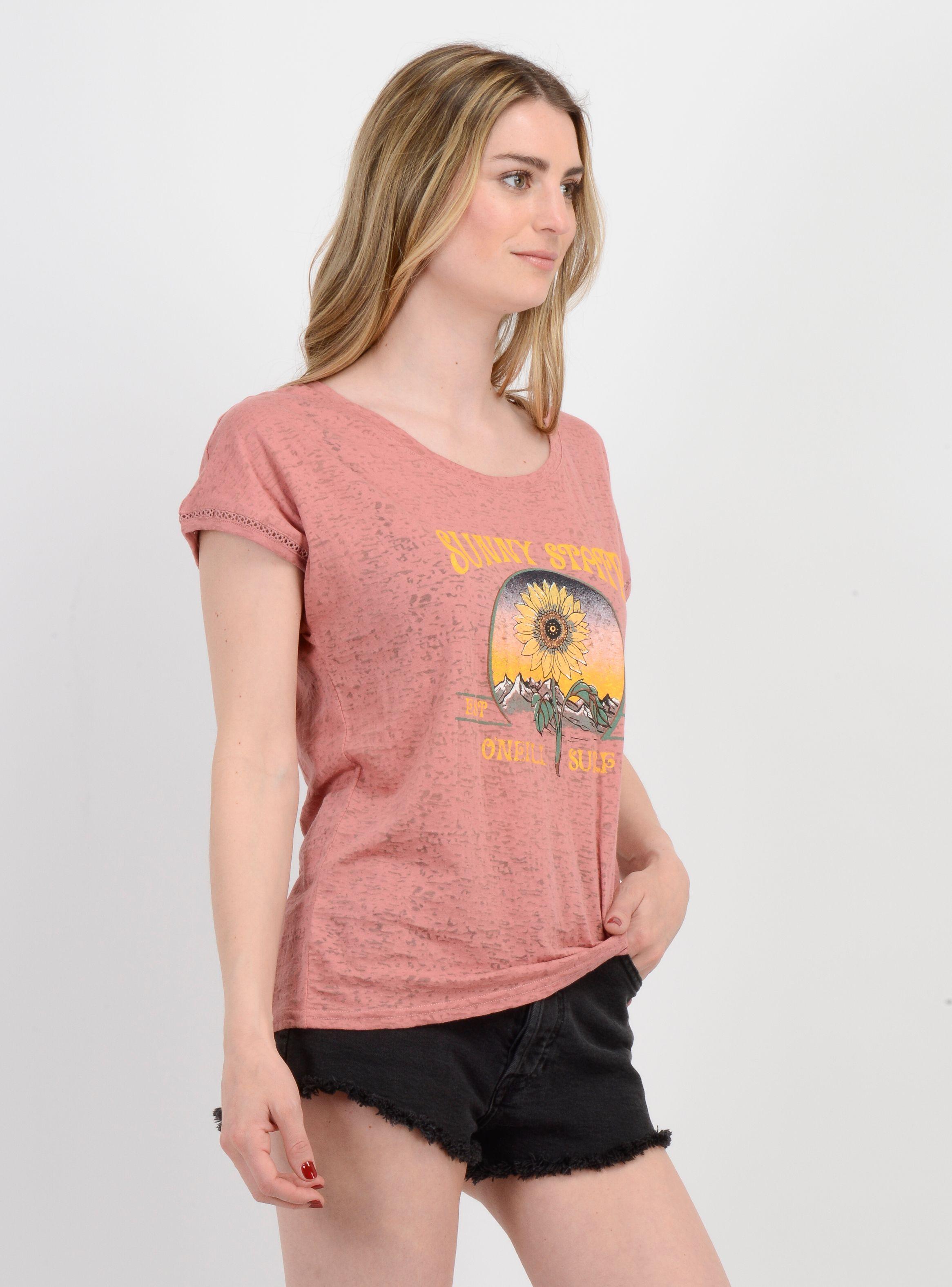 POLERA MANGA CORTA SUNNY STATE  ROSADO OSCURO-3