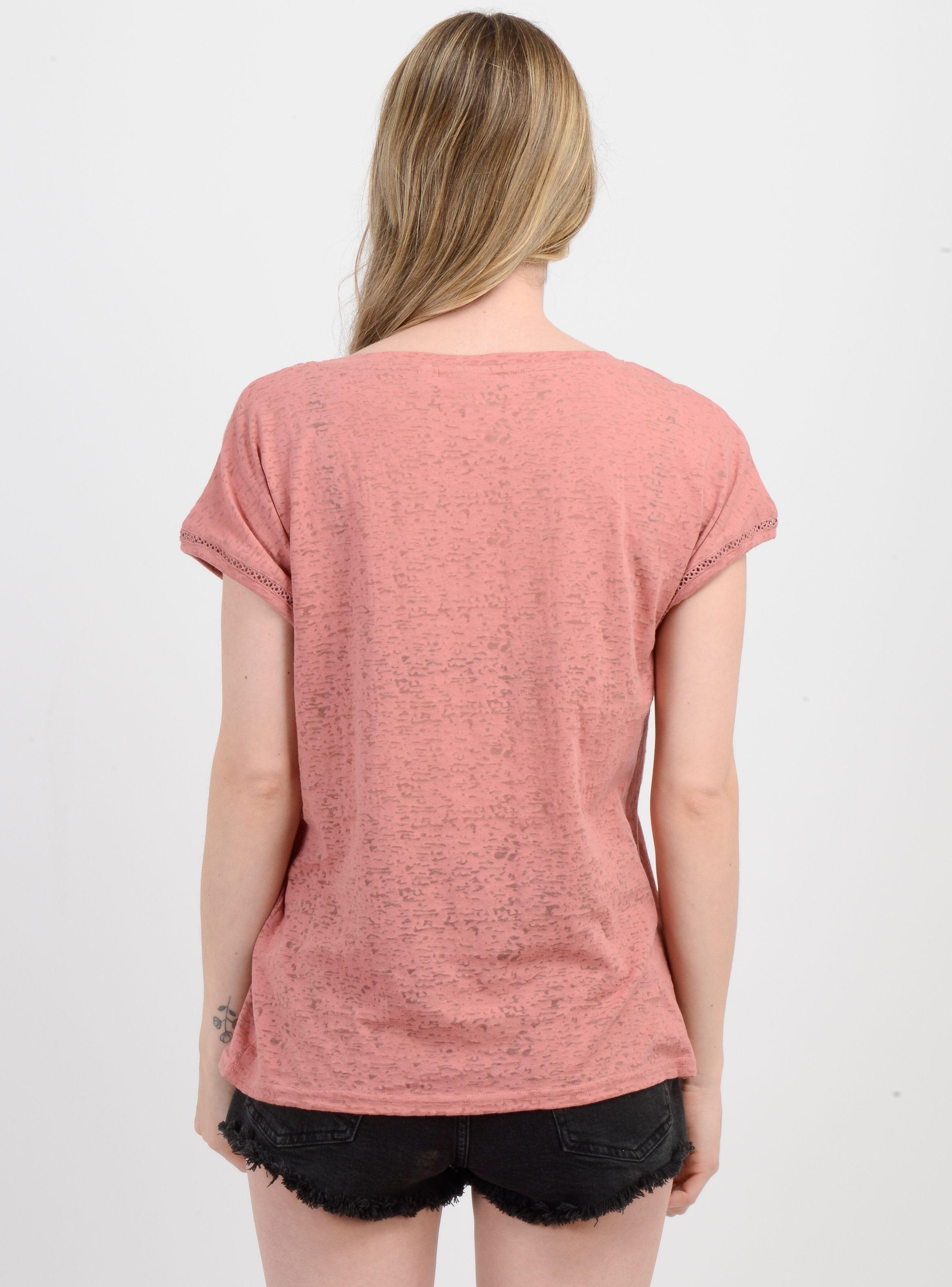 POLERA MANGA CORTA SUNNY STATE  ROSADO OSCURO-1