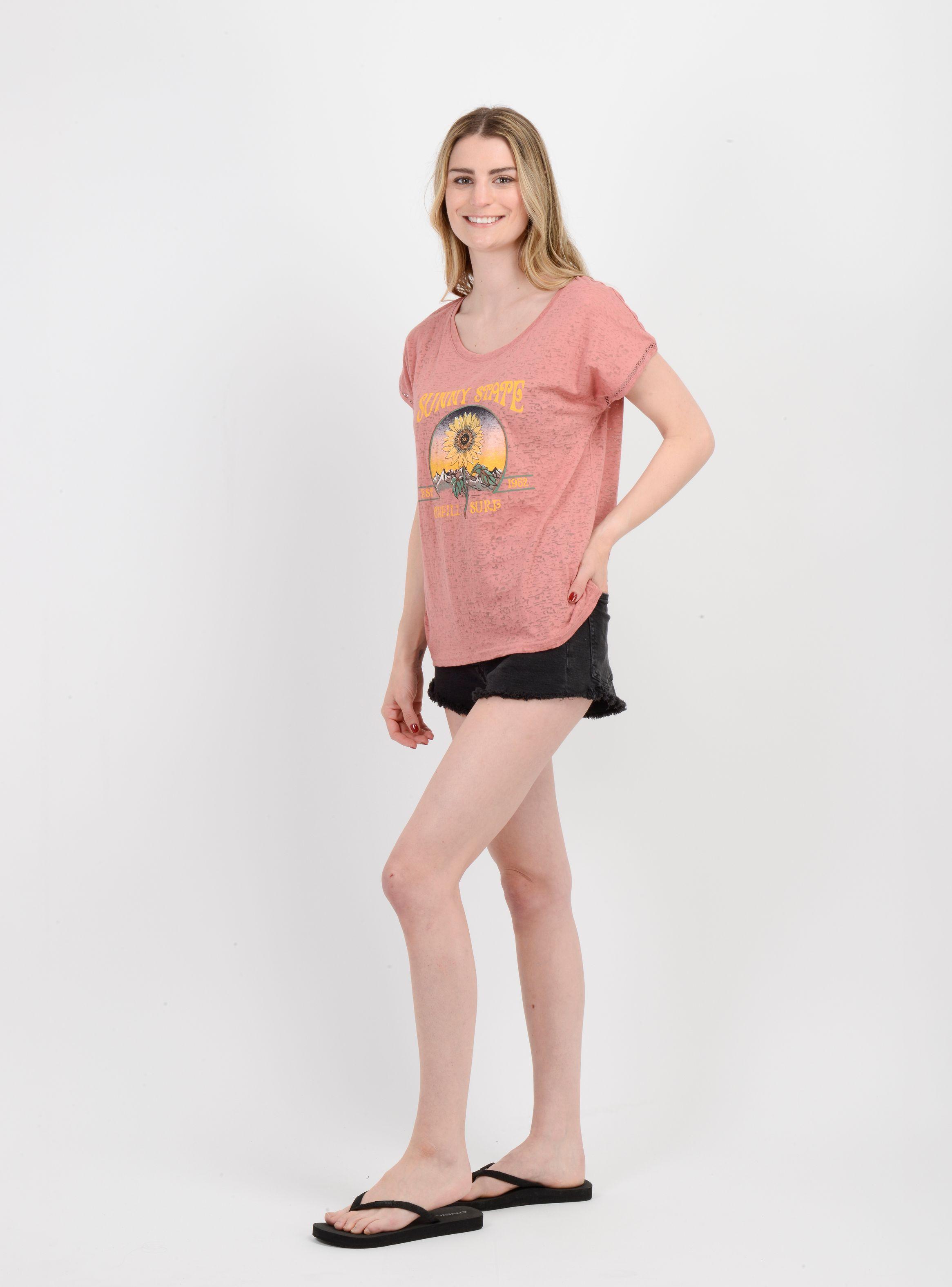 POLERA MANGA CORTA SUNNY STATE  ROSADO OSCURO-2