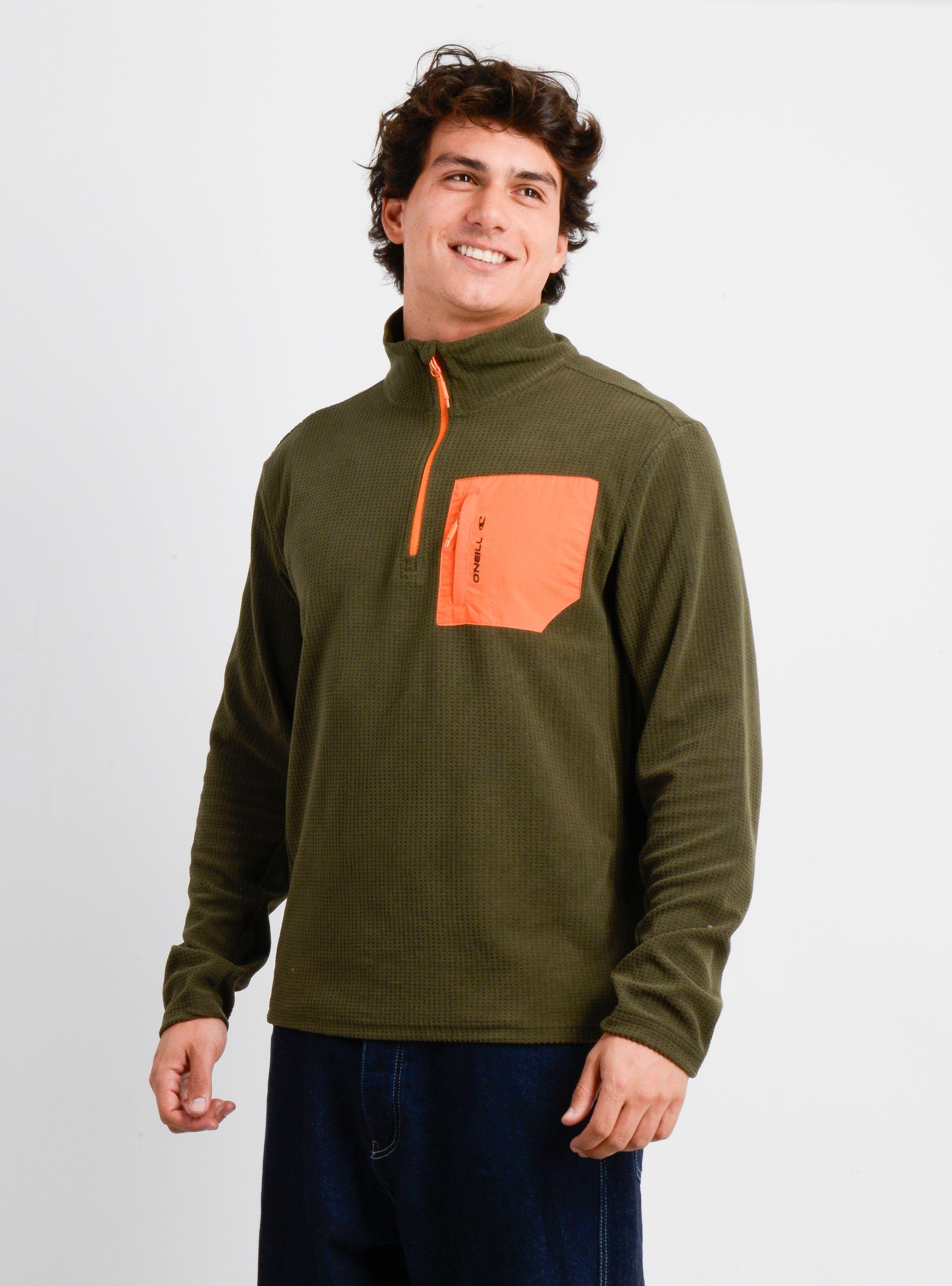 POLERON POLAR HALF RAISE II VERDE OSCURO-2