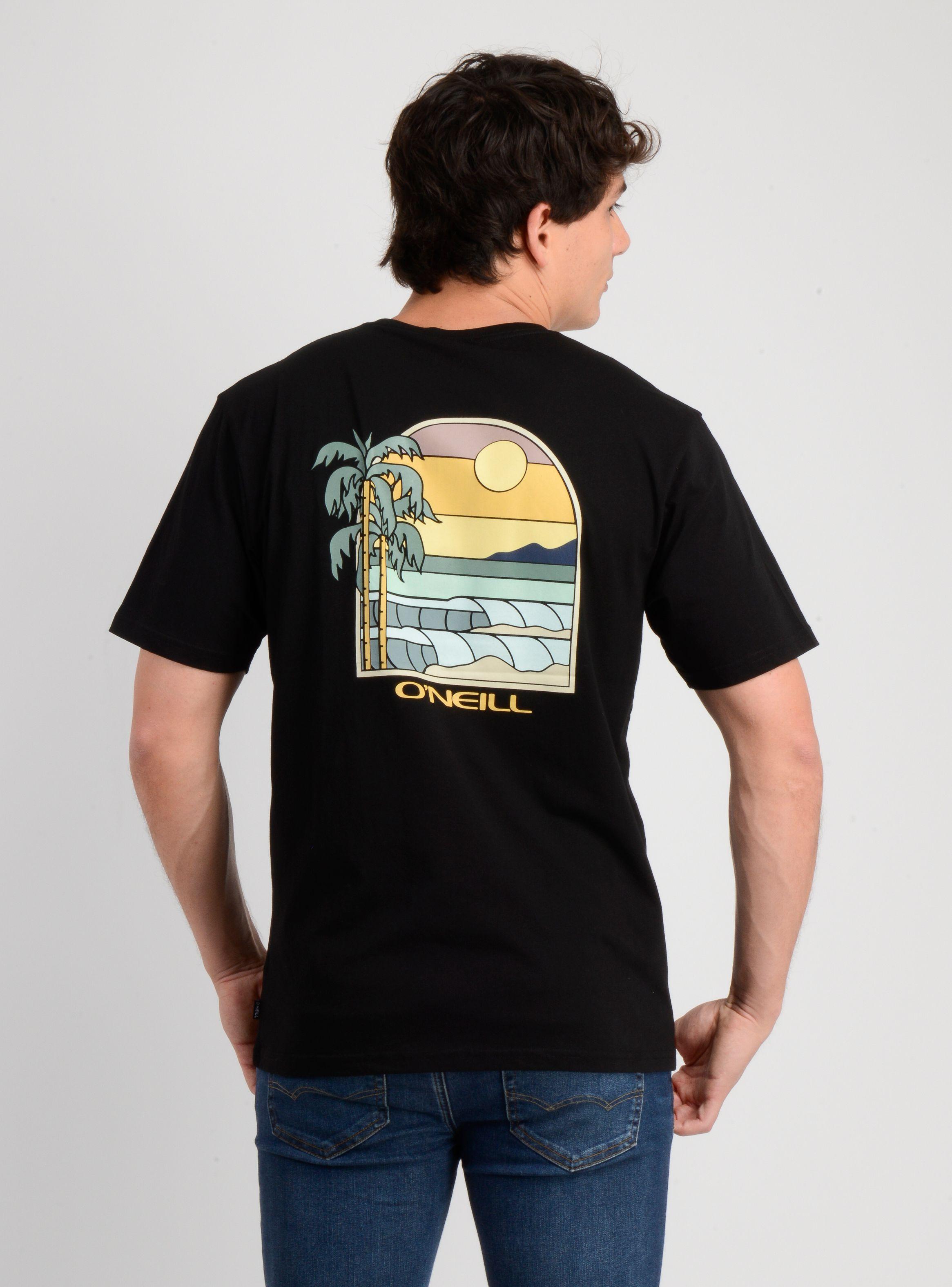 POLERA MANGA CORTA GLASSY DAYS NEGRO-1