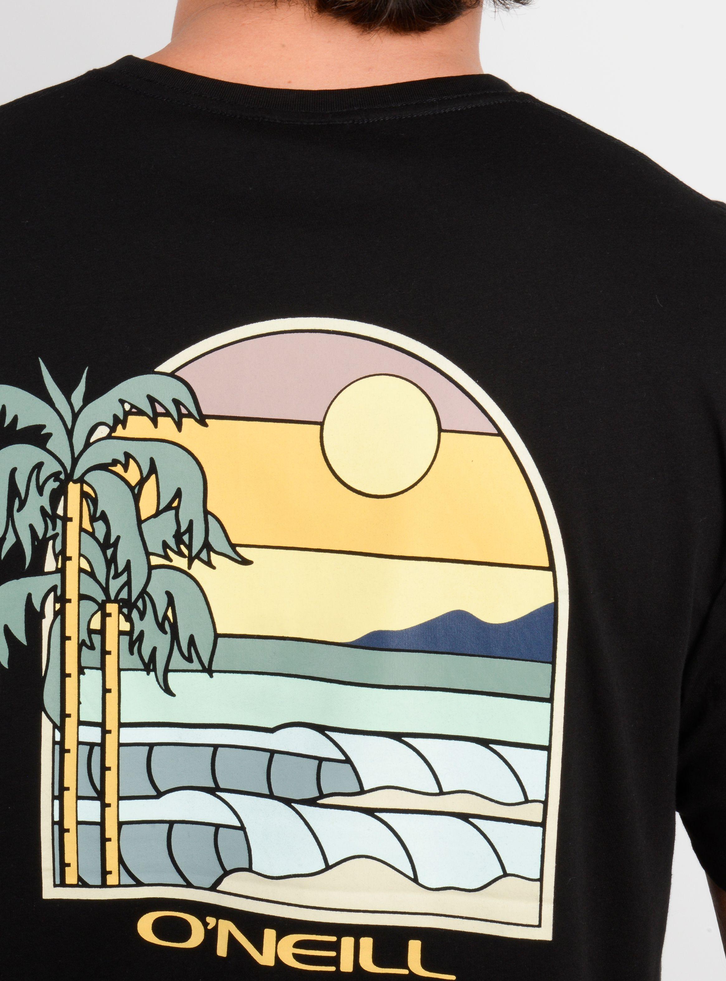 POLERA MANGA CORTA GLASSY DAYS NEGRO-5