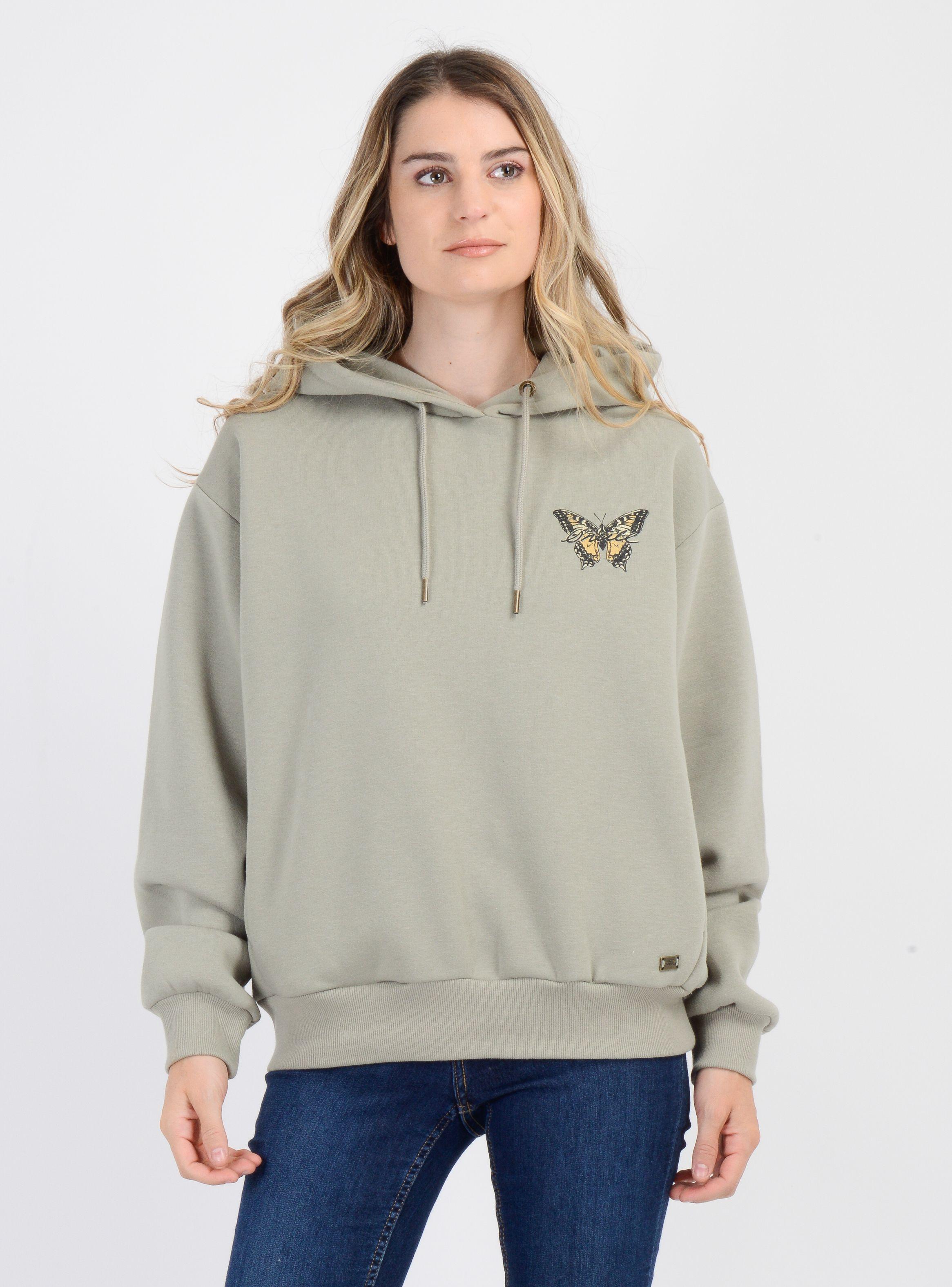 POLERON BYRON HOODY  VERDE CLARO-0