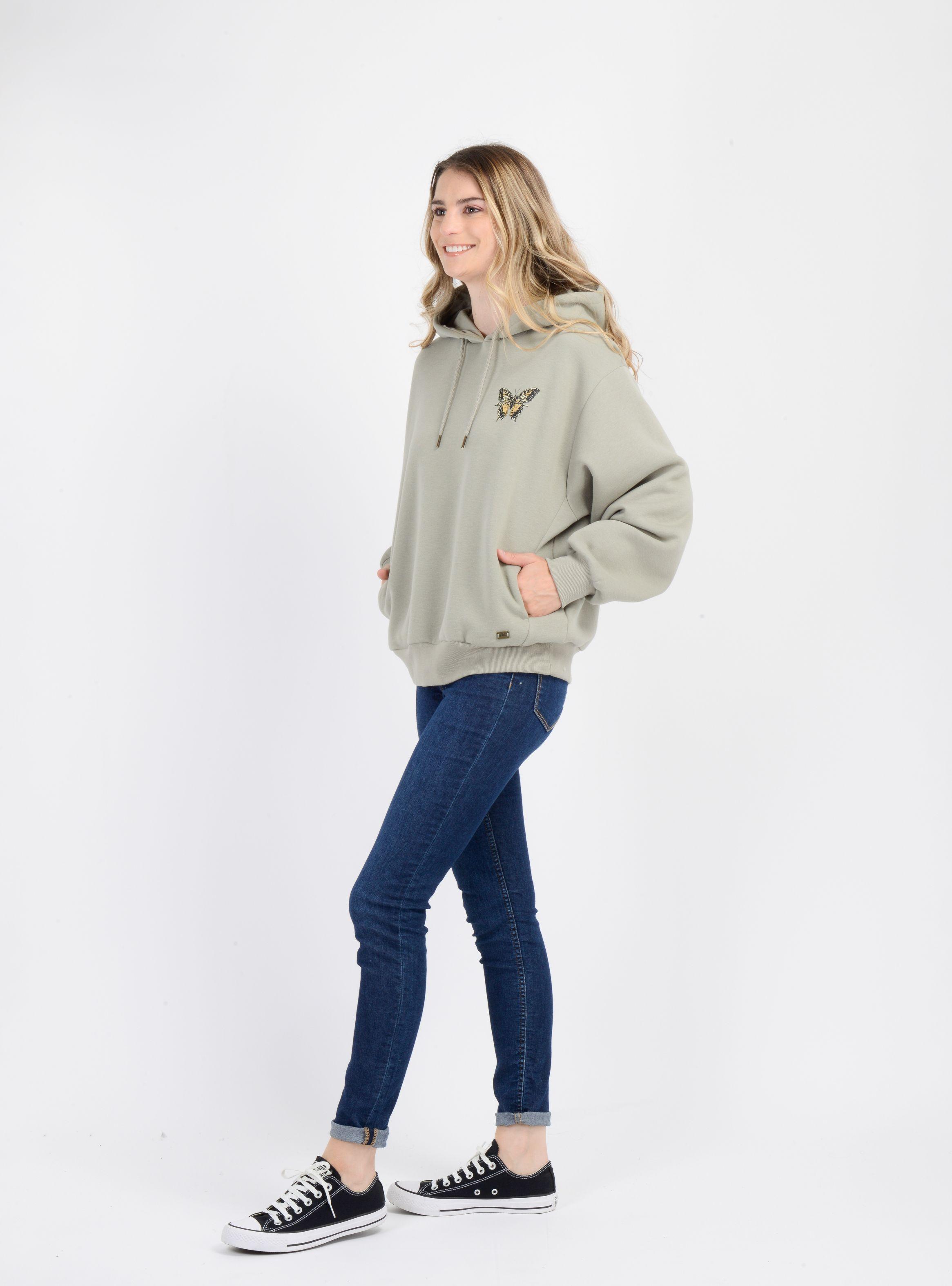 POLERON BYRON HOODY  VERDE CLARO-2