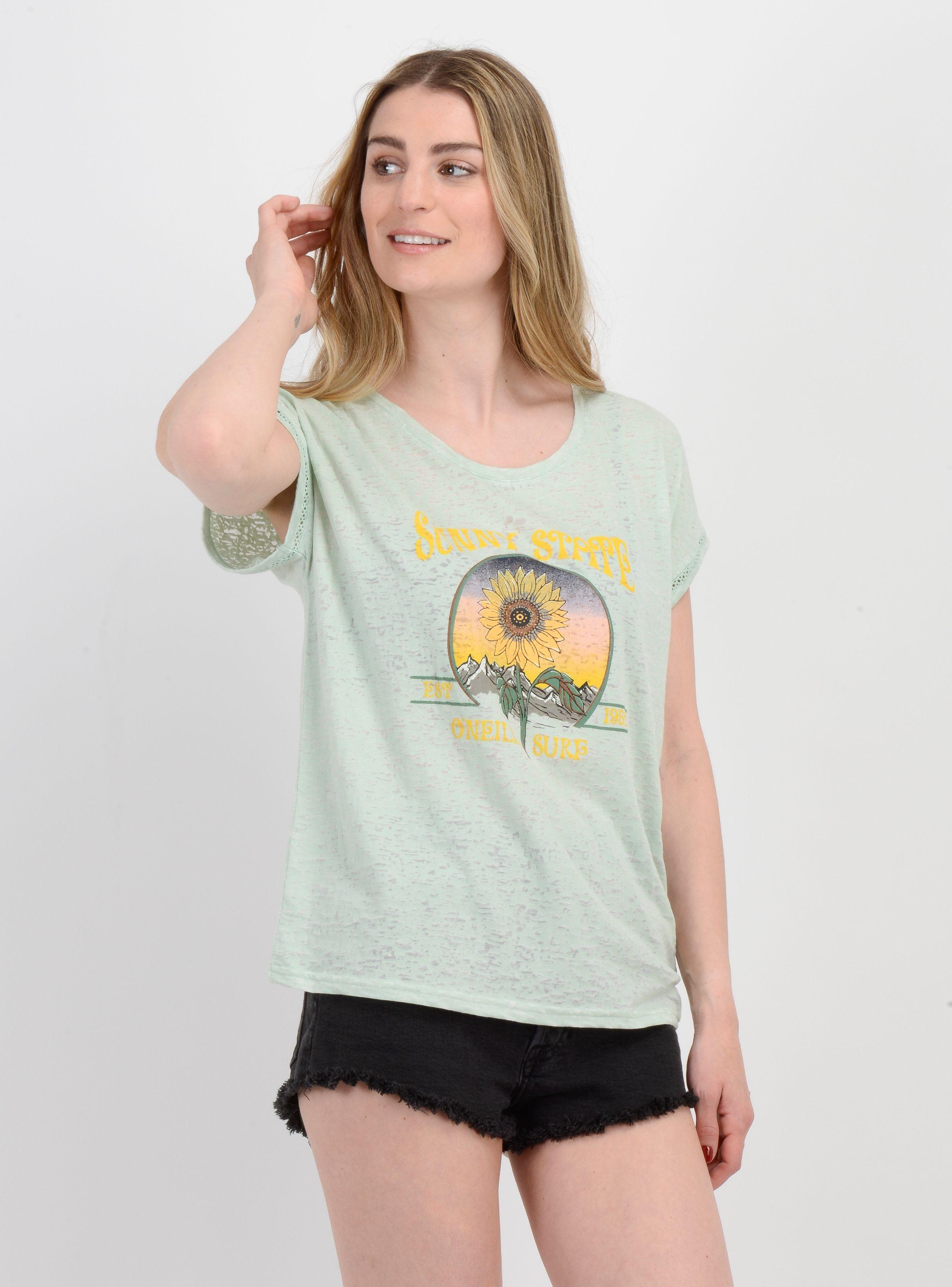 POLERA MANGA CORTA SUNNY STATE  VERDE CLARO / PASTEL-3