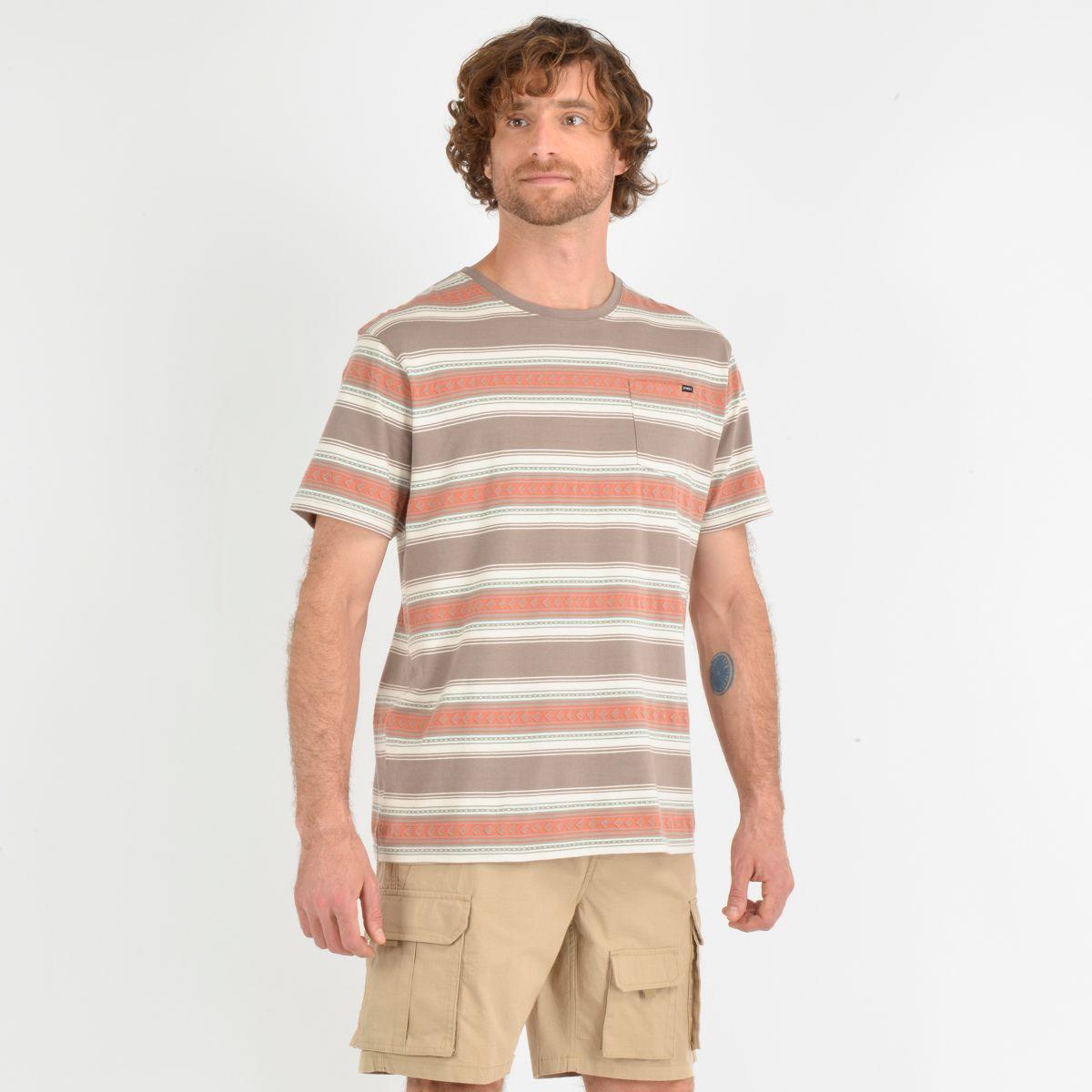 POLERA MANGA CORTA ETNIC  CAFÉ CLARO-2