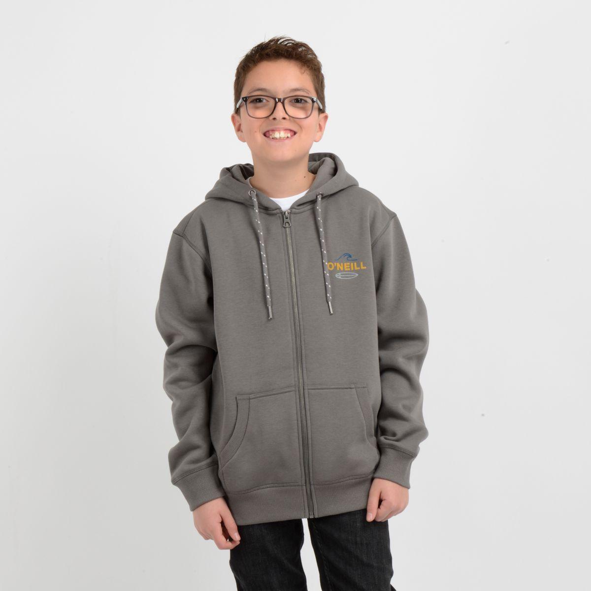 POLERON RIP TIDE ZIP  GRIS OSCURO-0