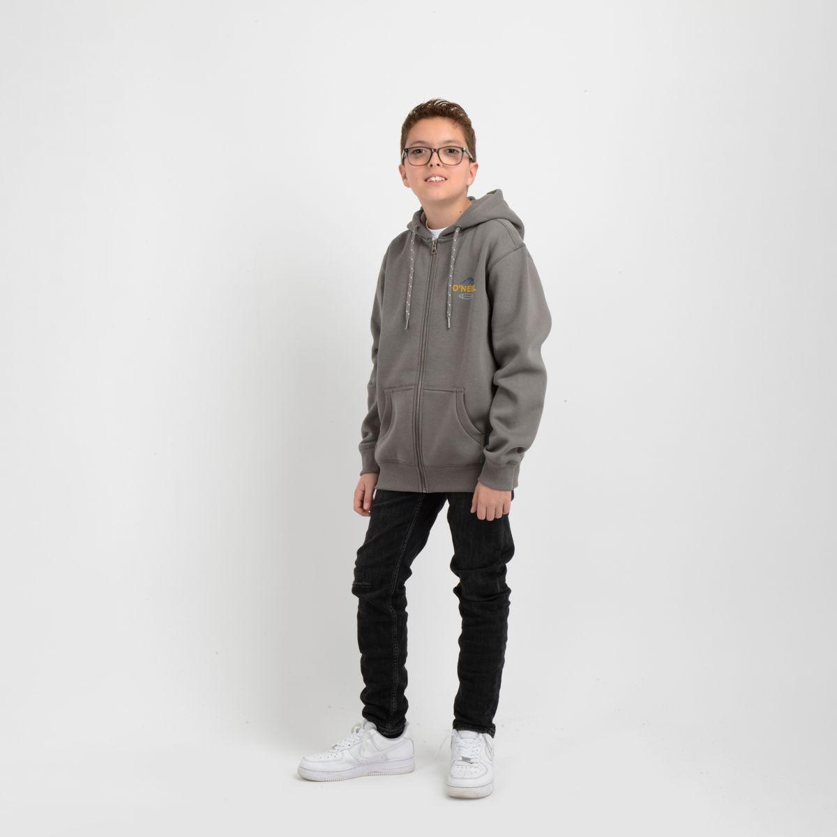POLERON RIP TIDE ZIP  GRIS OSCURO-1