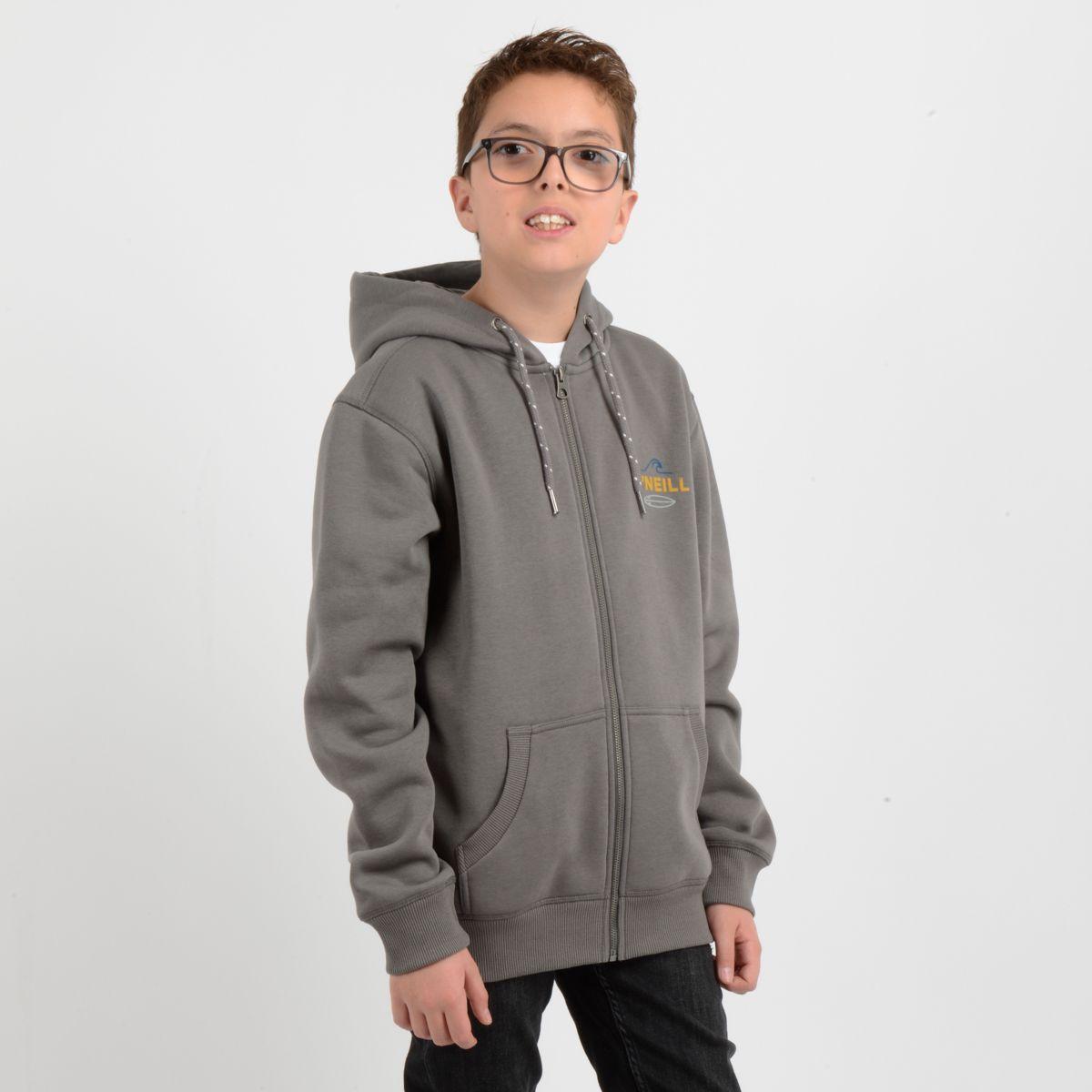 POLERON RIP TIDE ZIP  GRIS OSCURO-2
