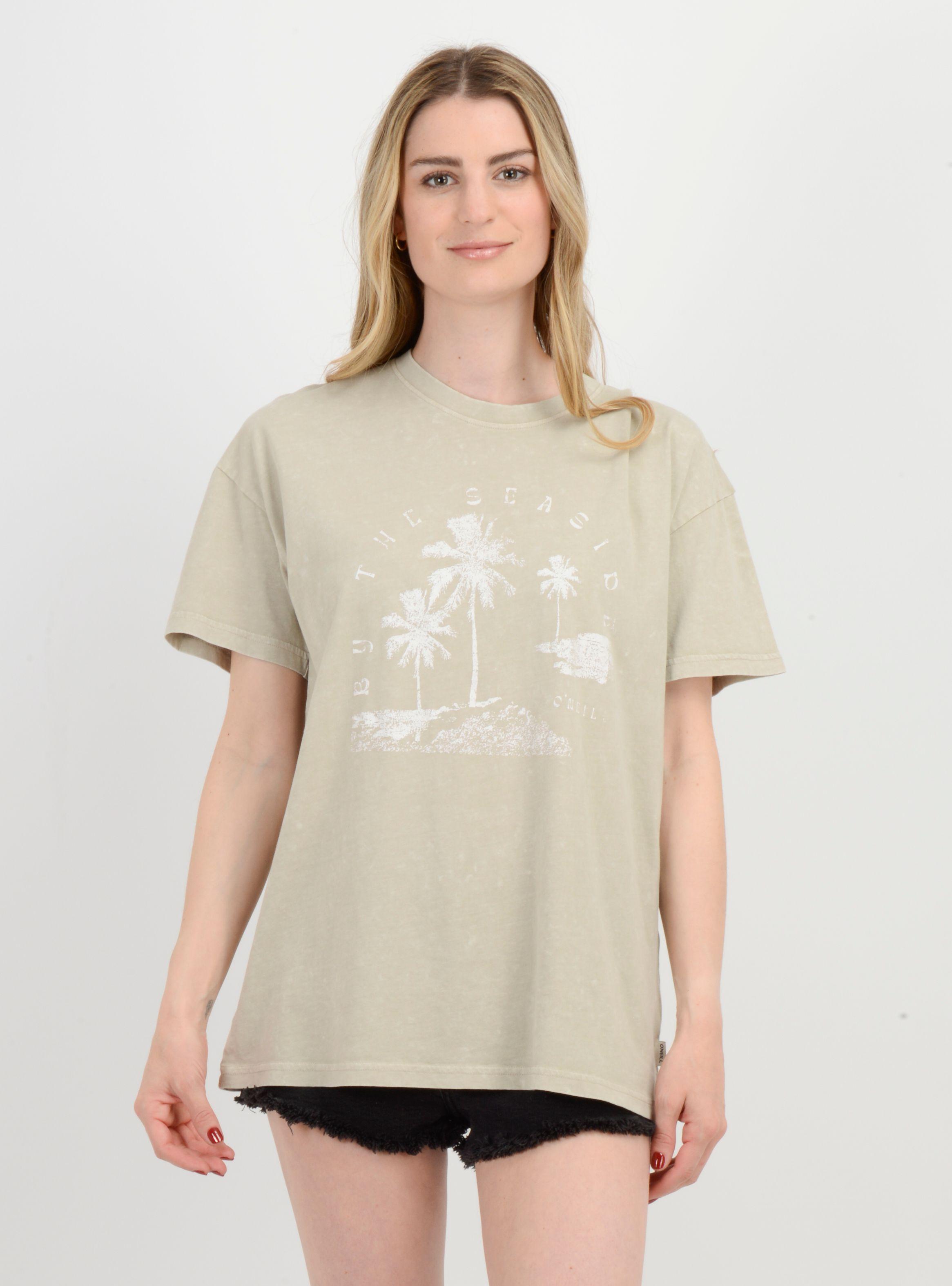POLERA MANGA CORTA BY THE SEASIDE  BEIGE OSCURO-0
