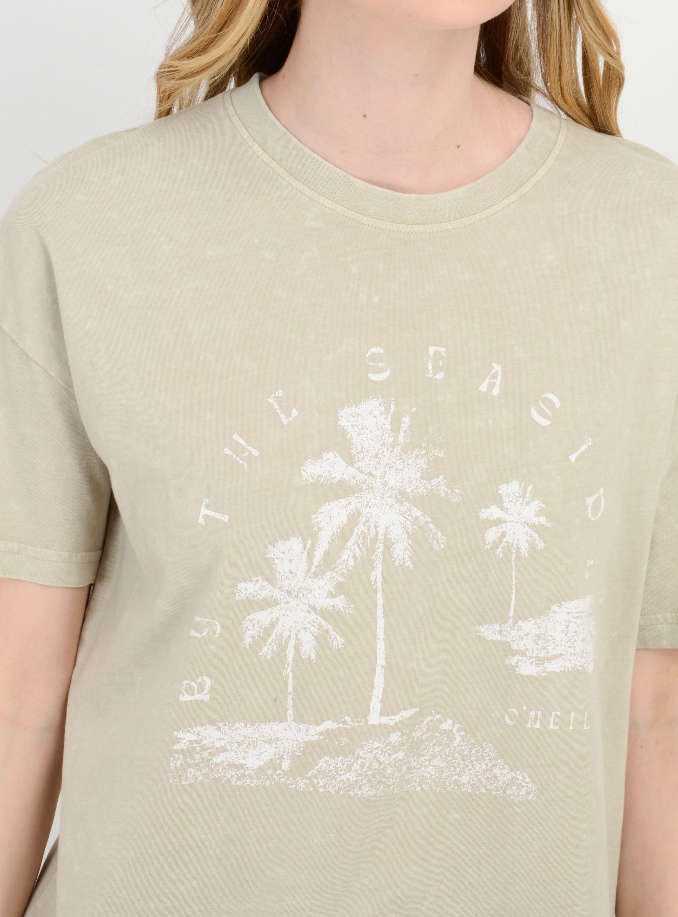 POLERA MANGA CORTA BY THE SEASIDE  BEIGE OSCURO-5