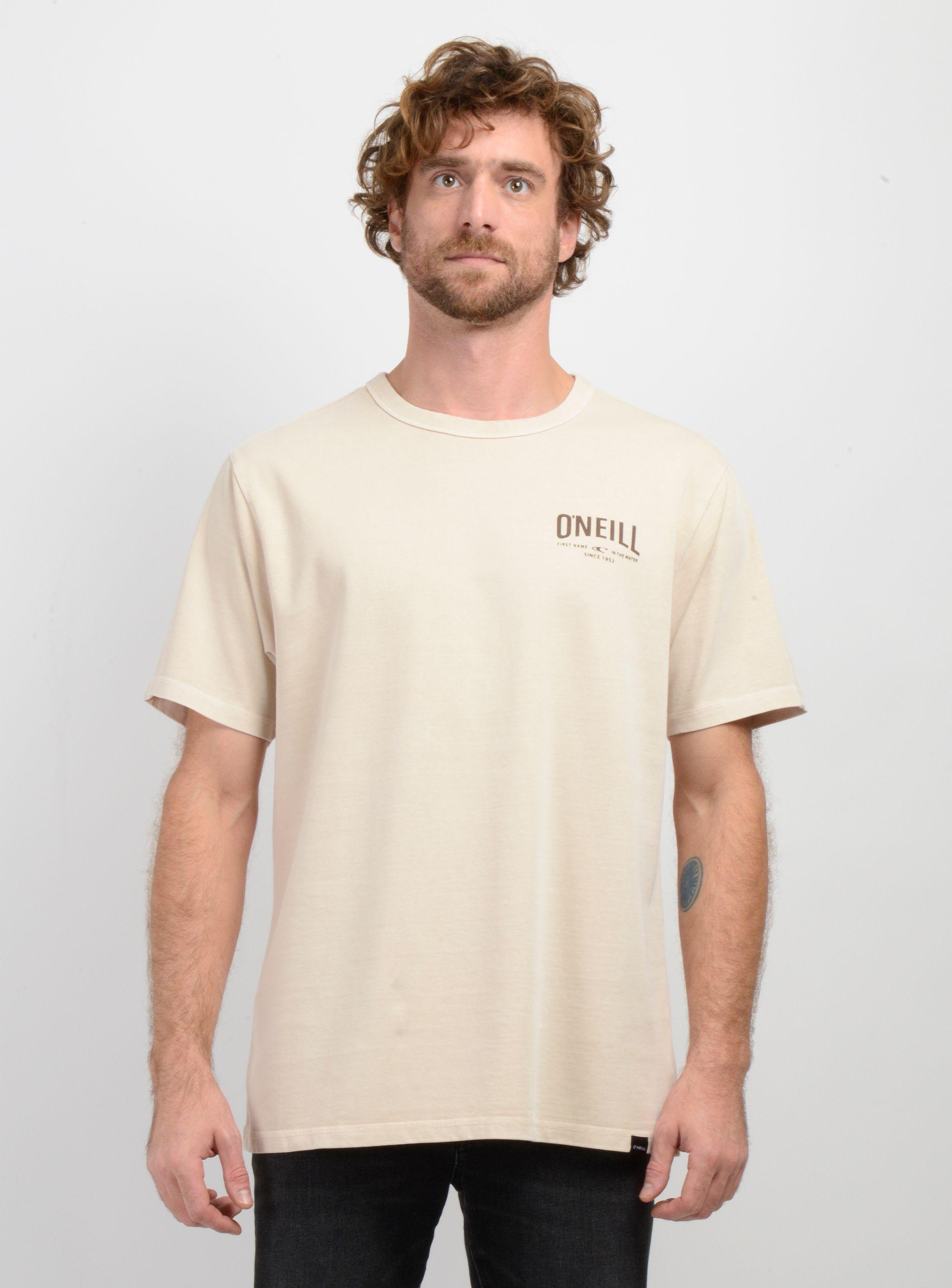 POLERA MANGA CORTA FIELDS BEIGE CLARO-0