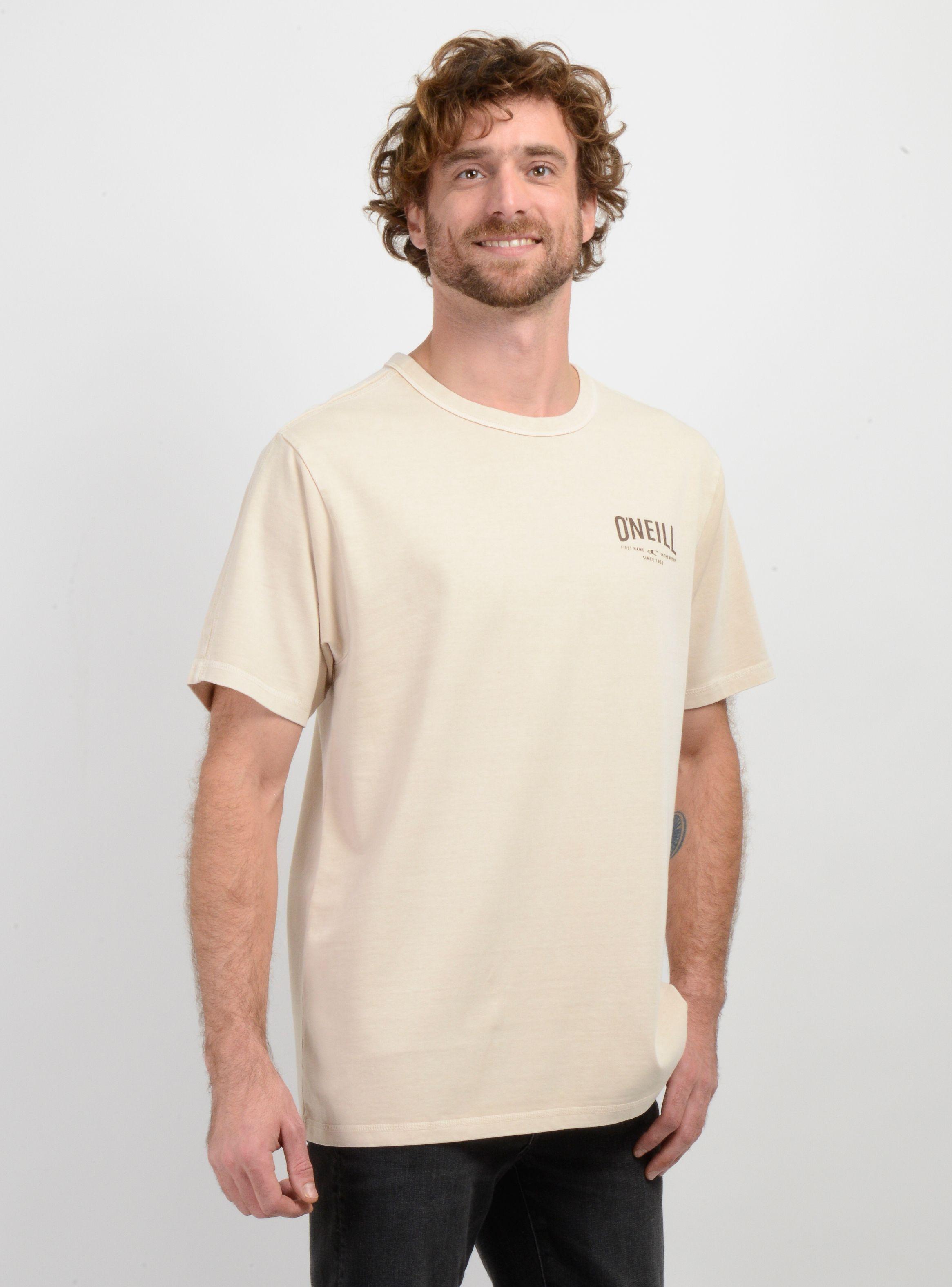 POLERA MANGA CORTA FIELDS BEIGE CLARO-3