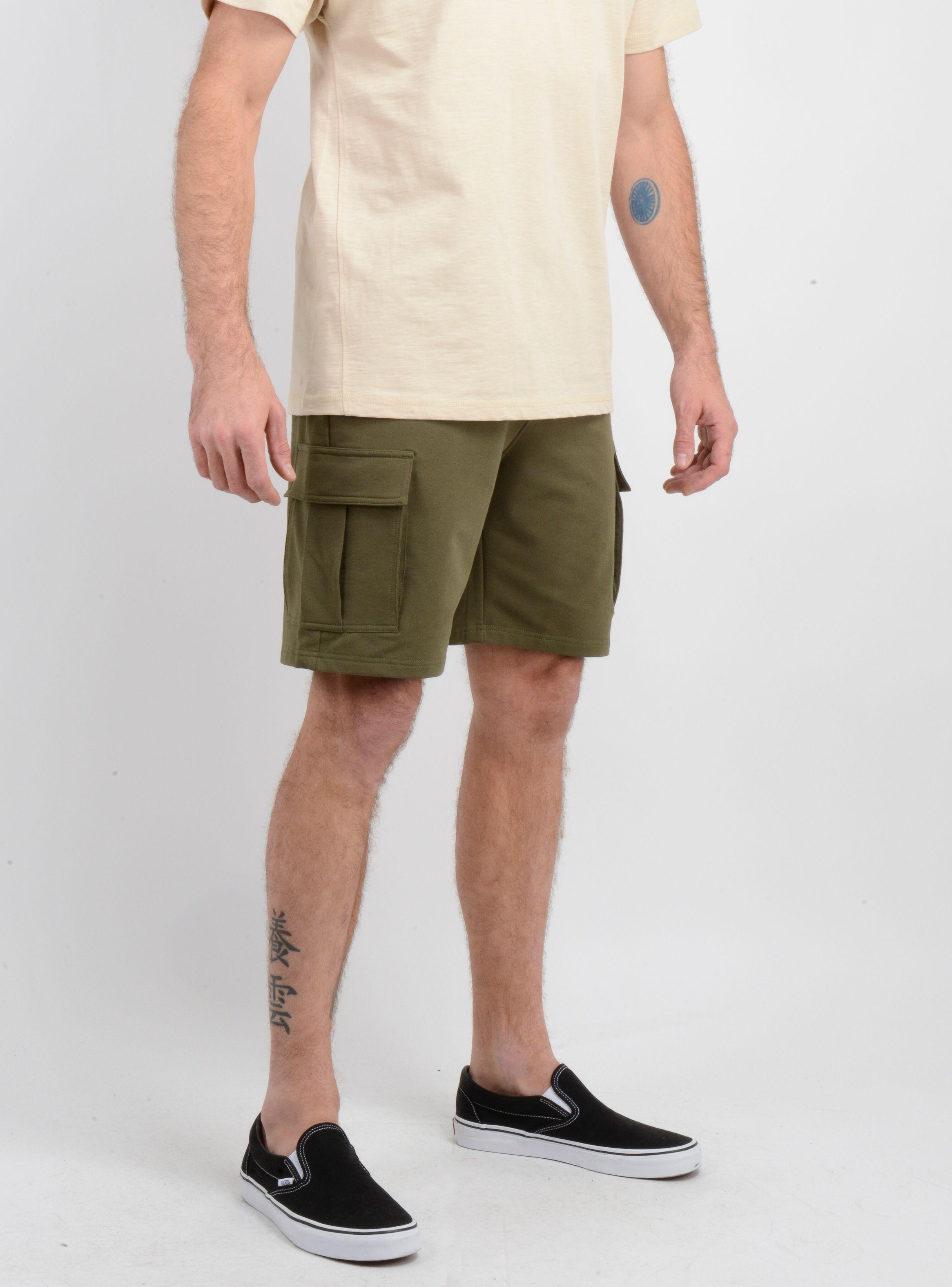 BERMUDA BASICO CARGO JAY VERDE OSCURO-3