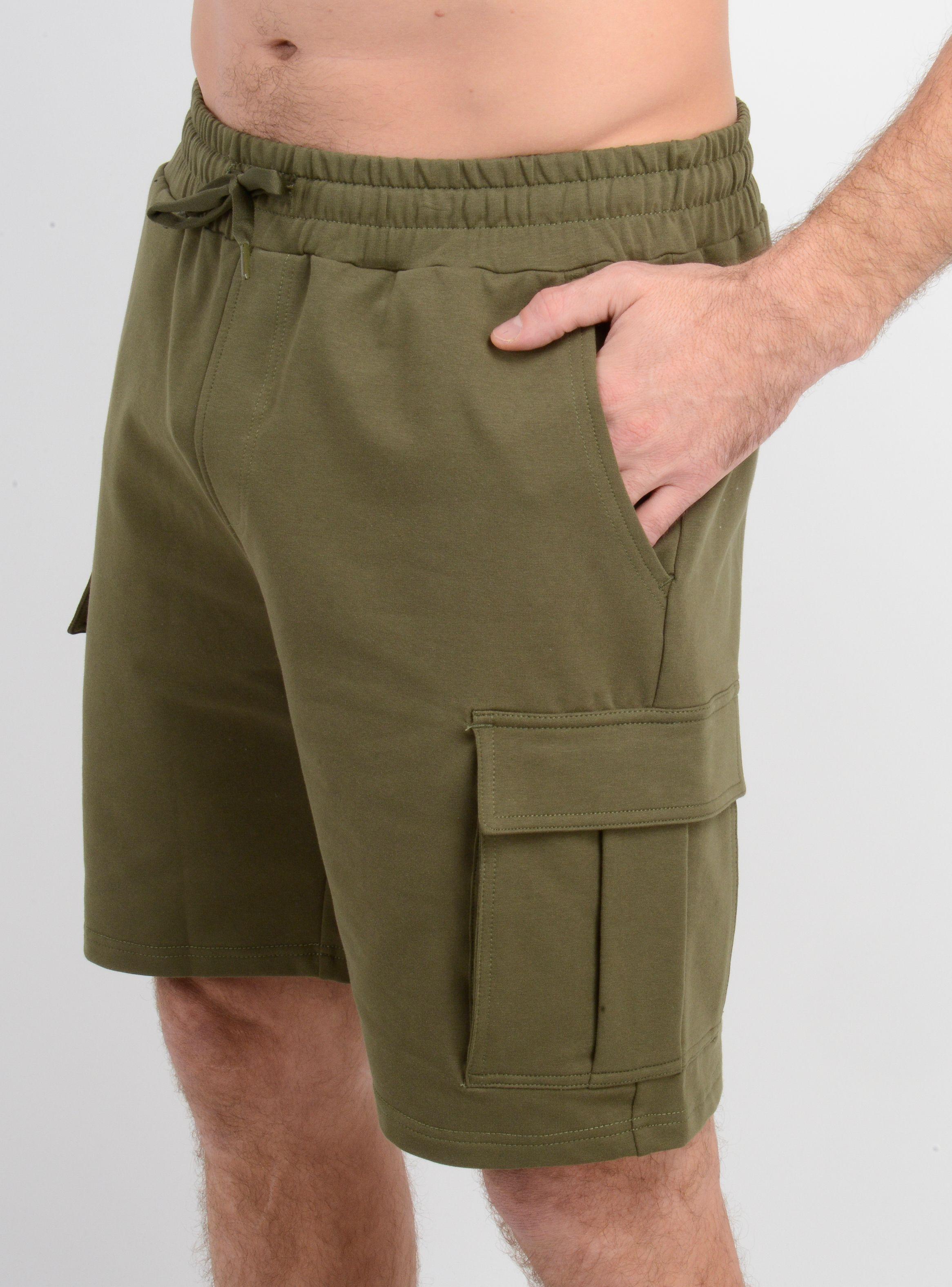 BERMUDA BASICO CARGO JAY VERDE OSCURO-4