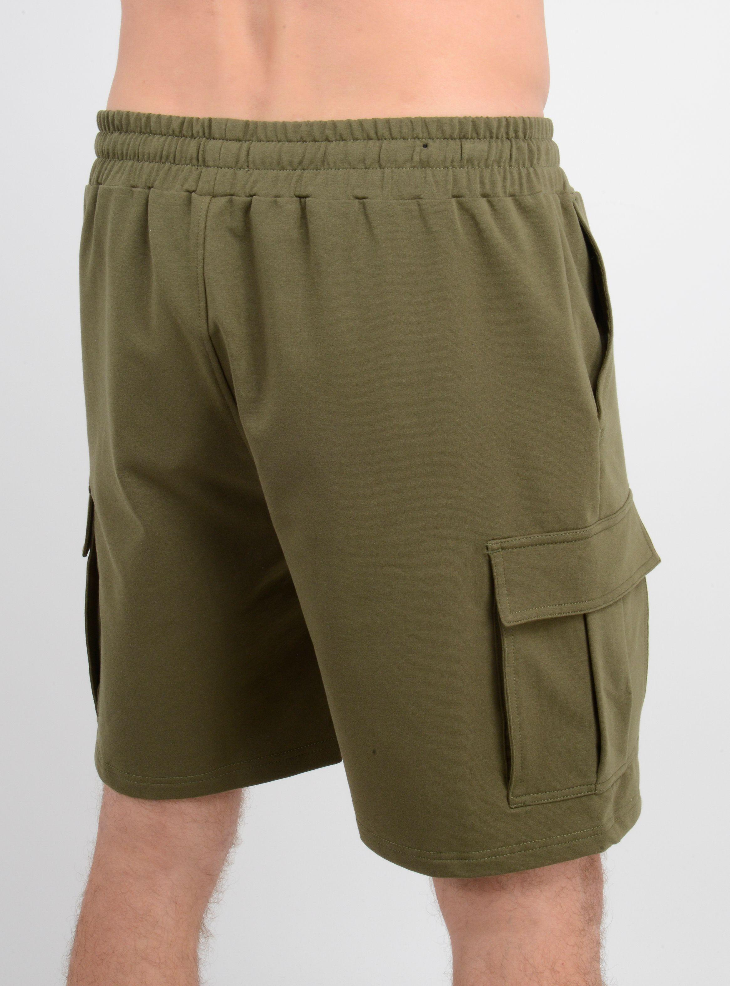 BERMUDA BASICO CARGO JAY VERDE OSCURO-5